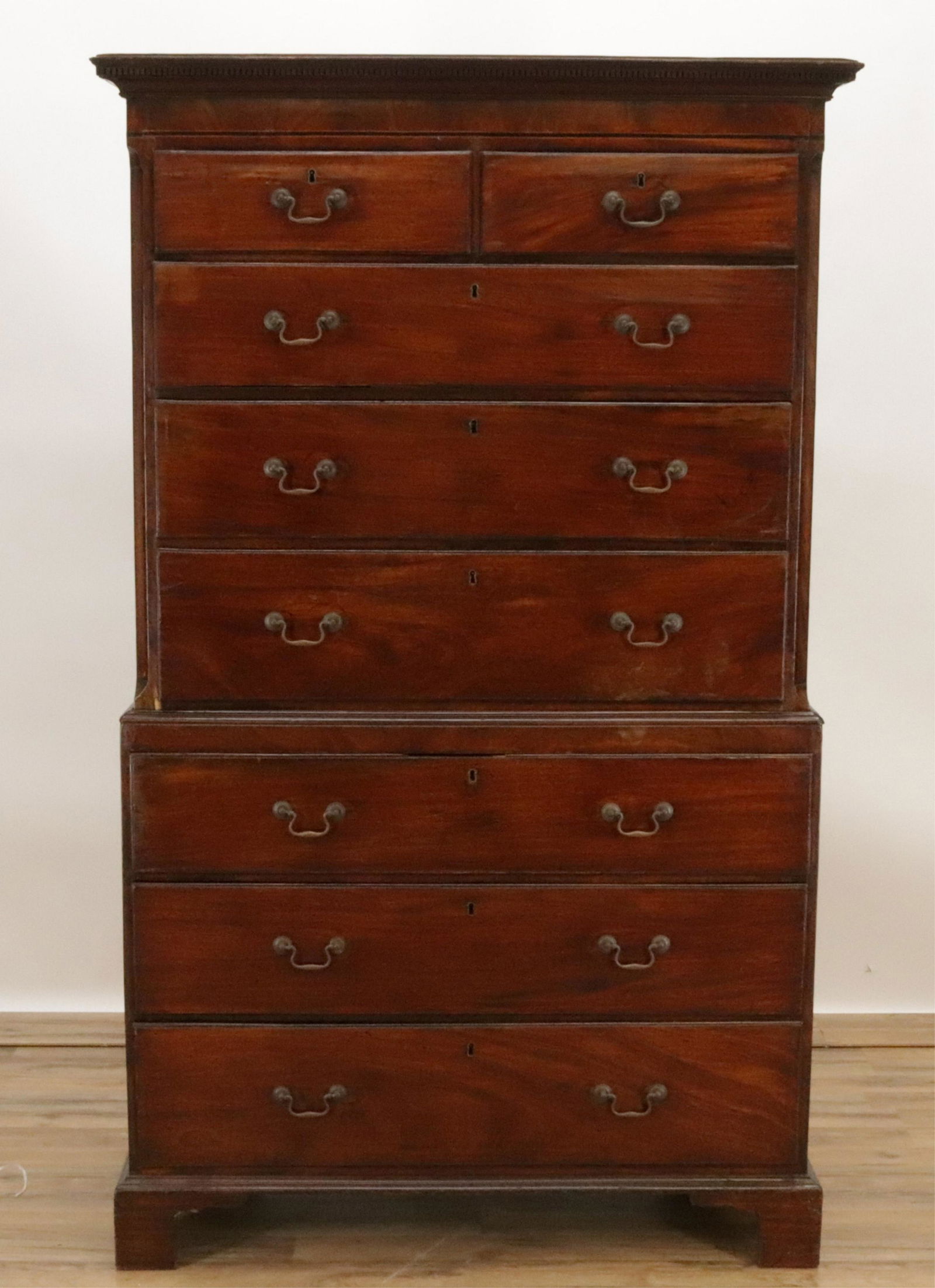 George III Mahogany Chest on Chest, 18th C. (1 of 7)