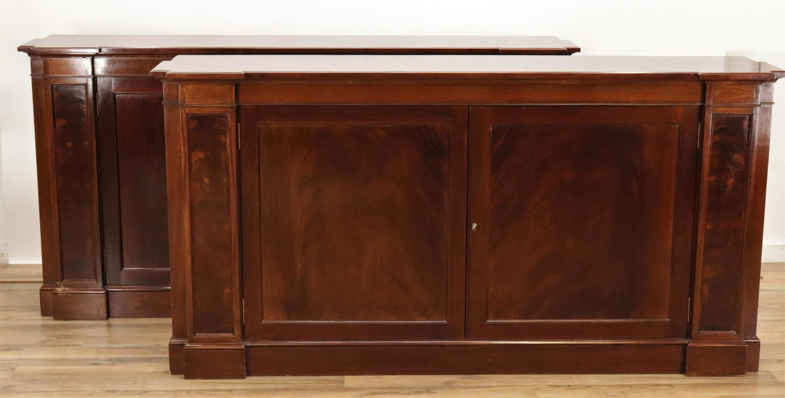 Pair Regency Style Mahogany Cabinets (1 of 6)