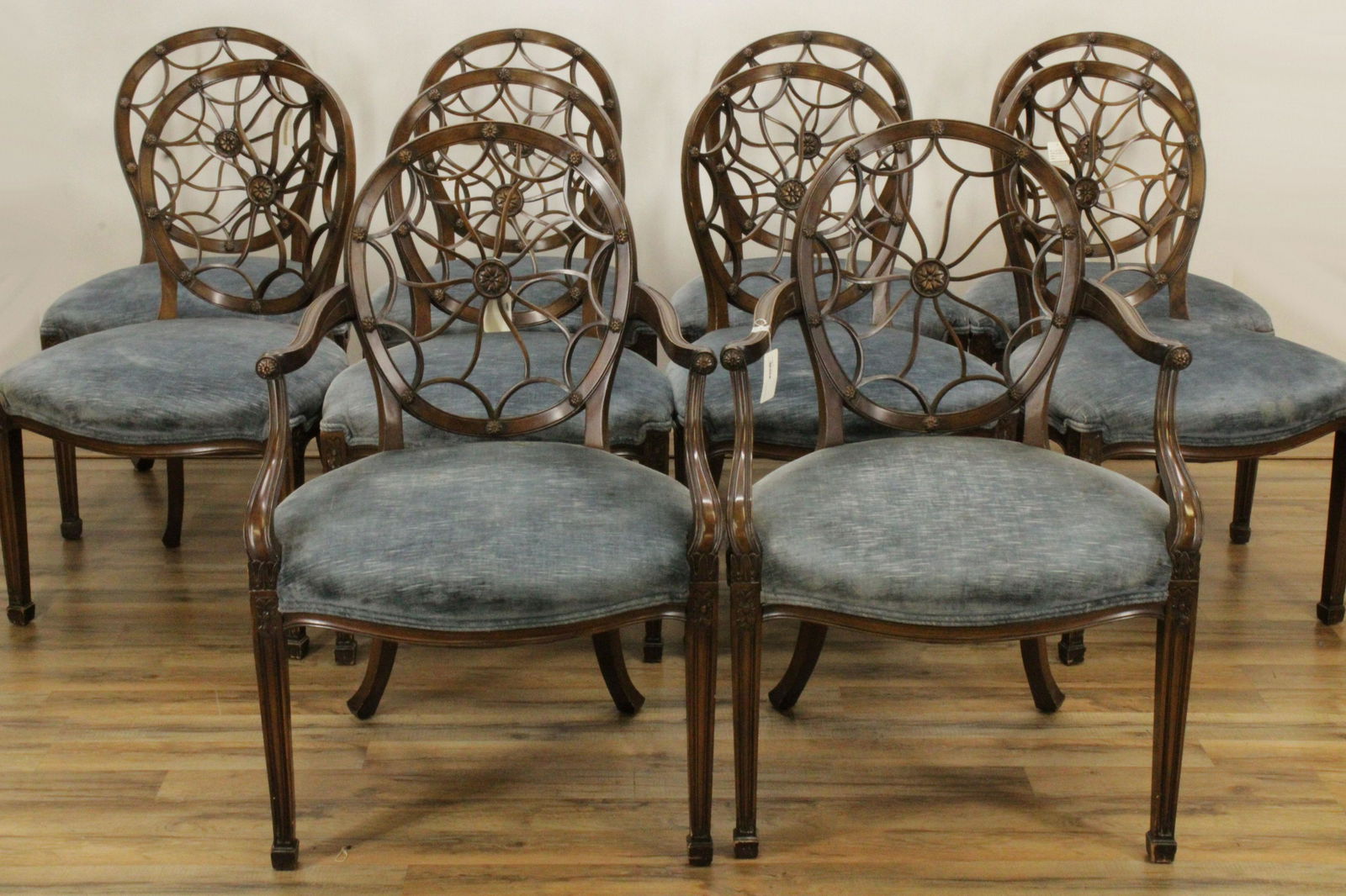 Set of 10 Smith & Watson "Wheelback" Chairs (1 of 7)