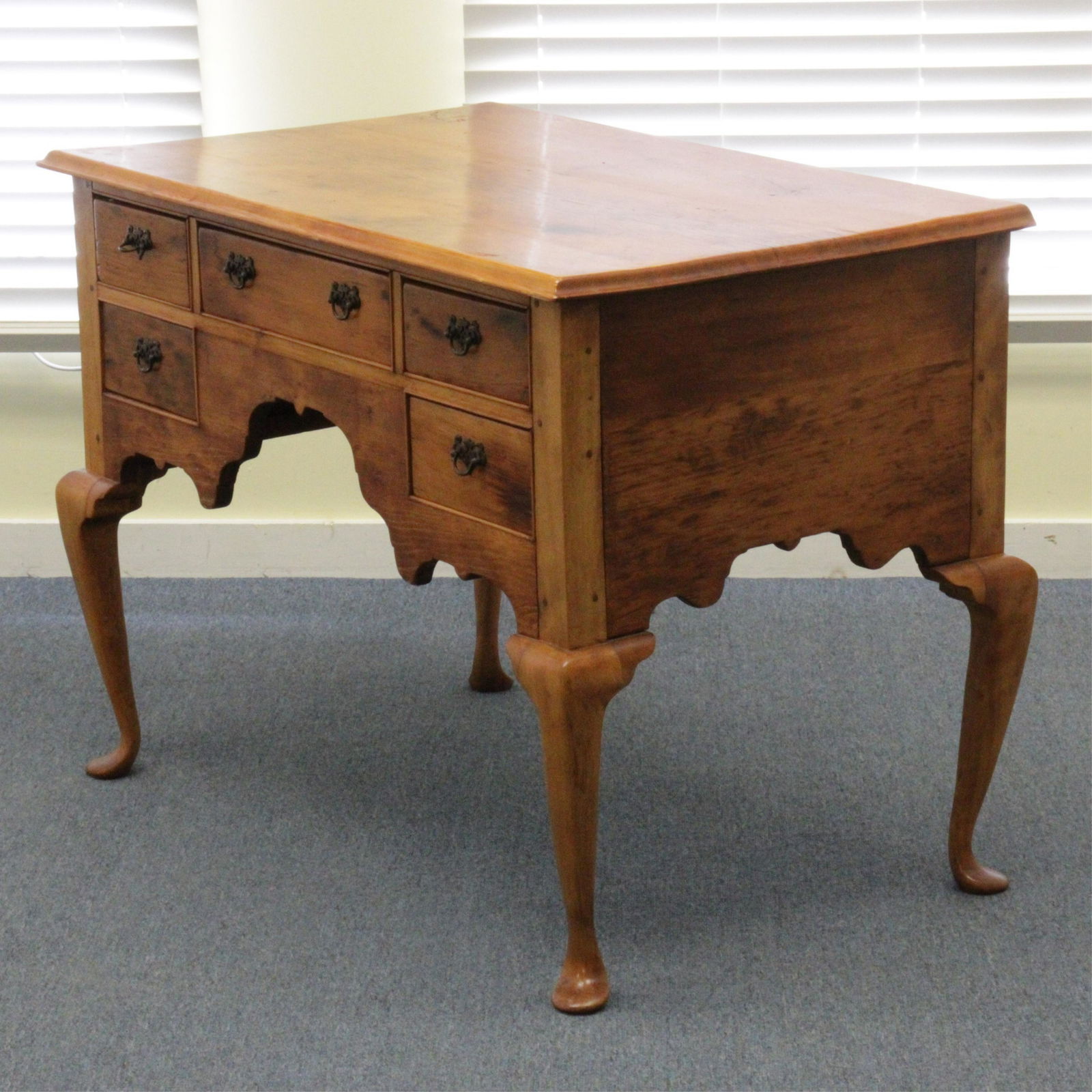 American Queen Anne Lowboy, L 19th C. (1 of 7)