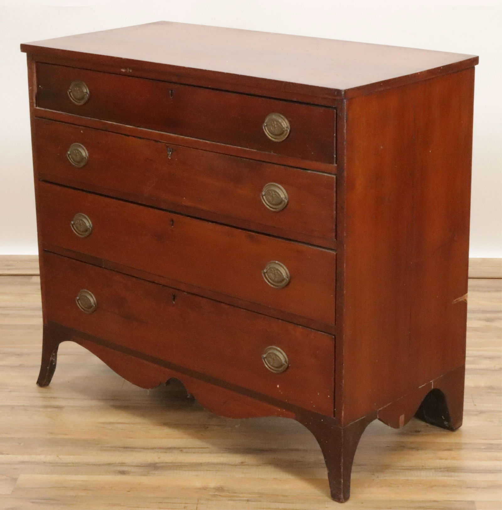 Federal Mahogany Chest of Drawers, E 19th C. (1 of 5)
