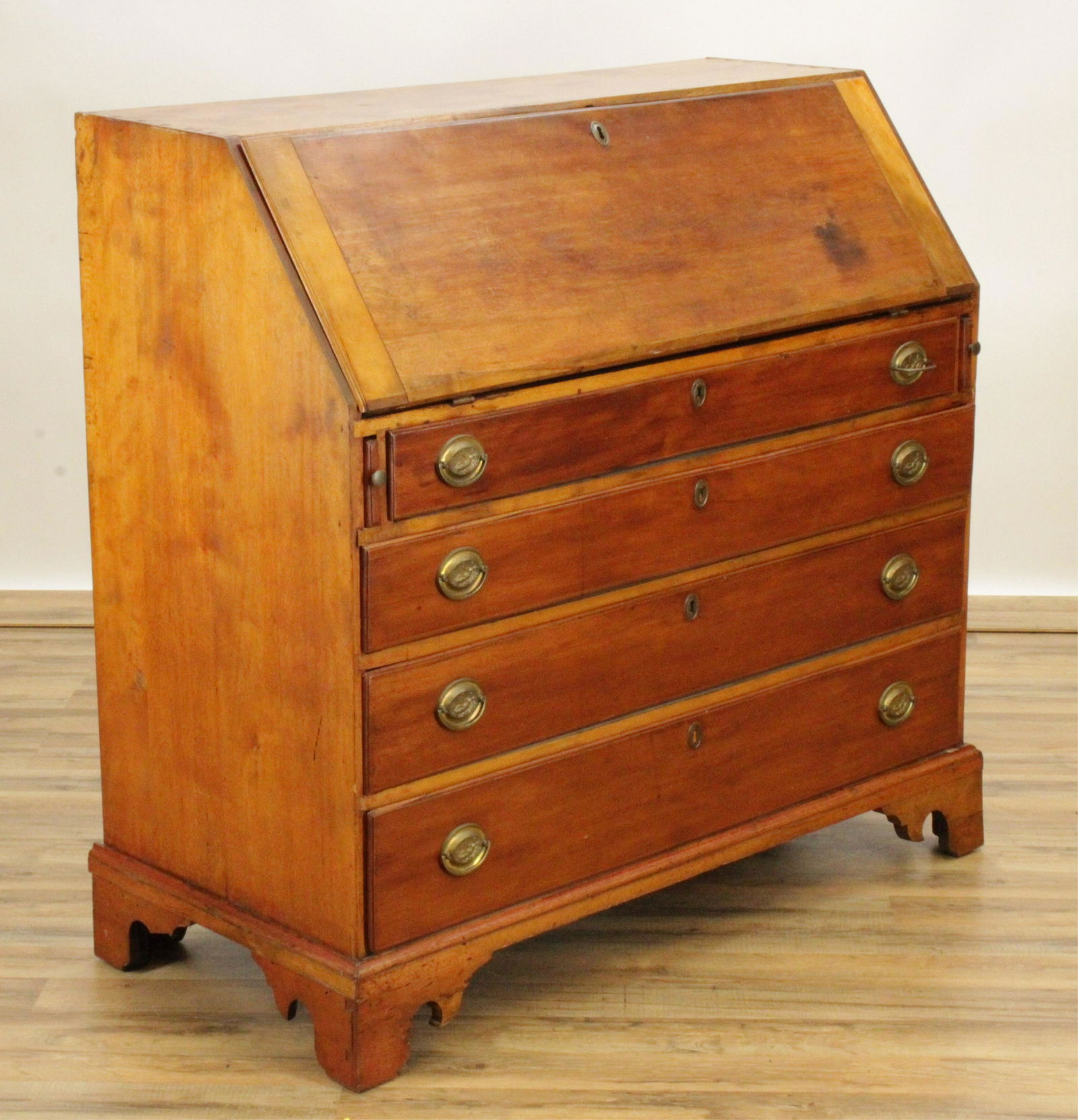 19th C. Mahogany Slant Front Desk (1 of 8)