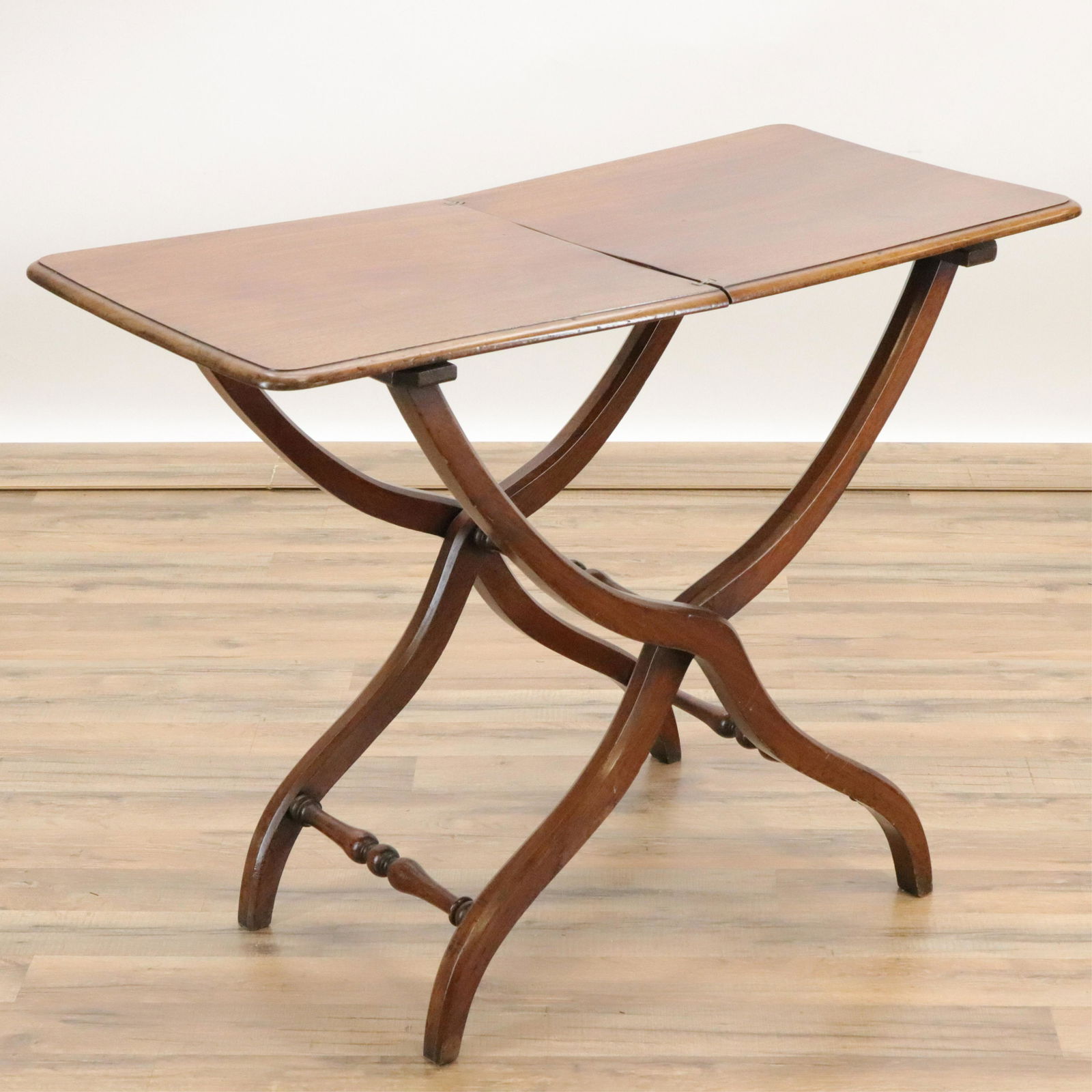 Victorian Mahogany Folding Butler's Tray, 19 C. (1 of 5)