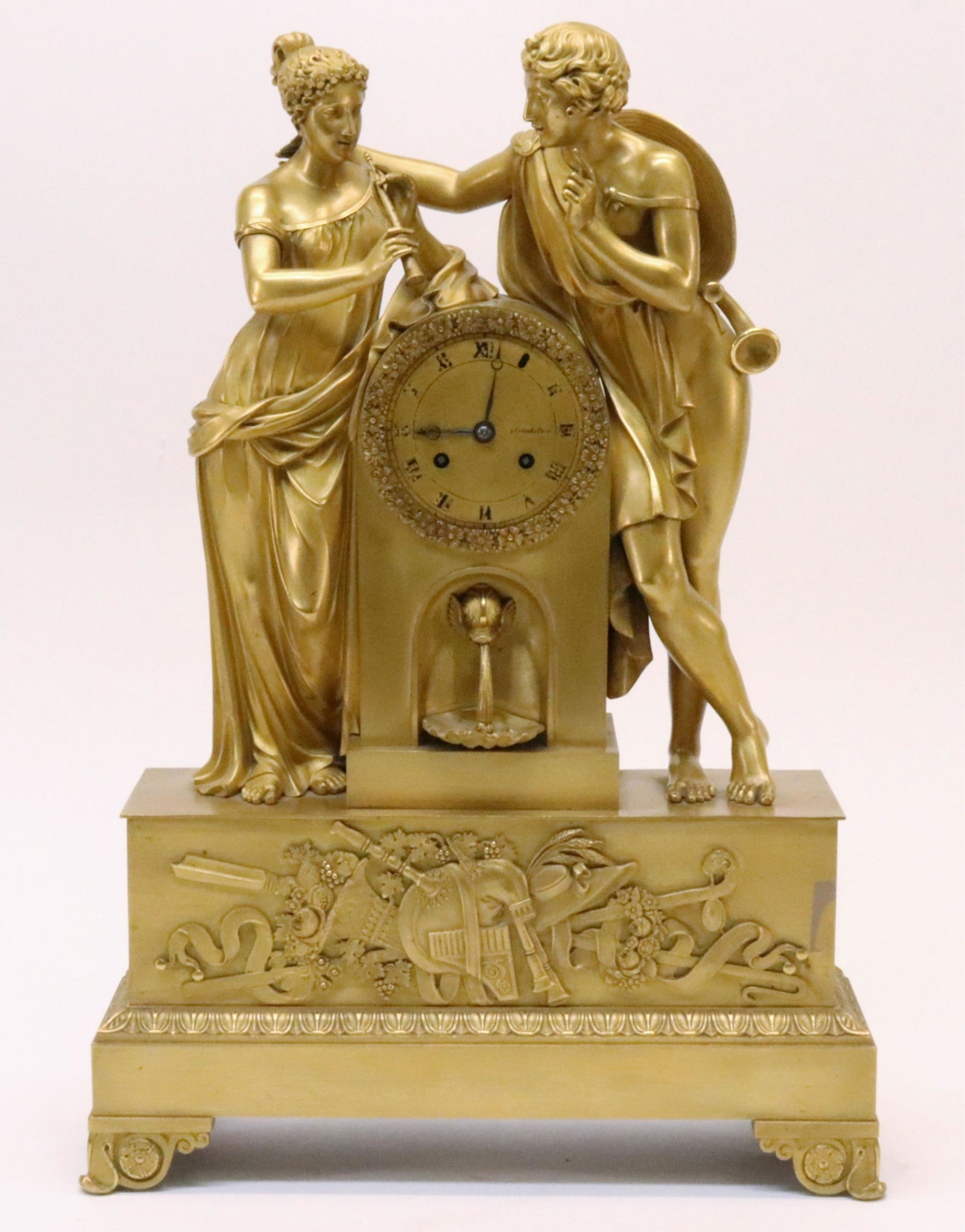 Charles X Ormolu Figural Clock, c. 1825, Paris (1 of 8)