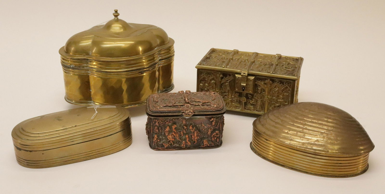 5 Brass & Copper Boxes (1 of 8)