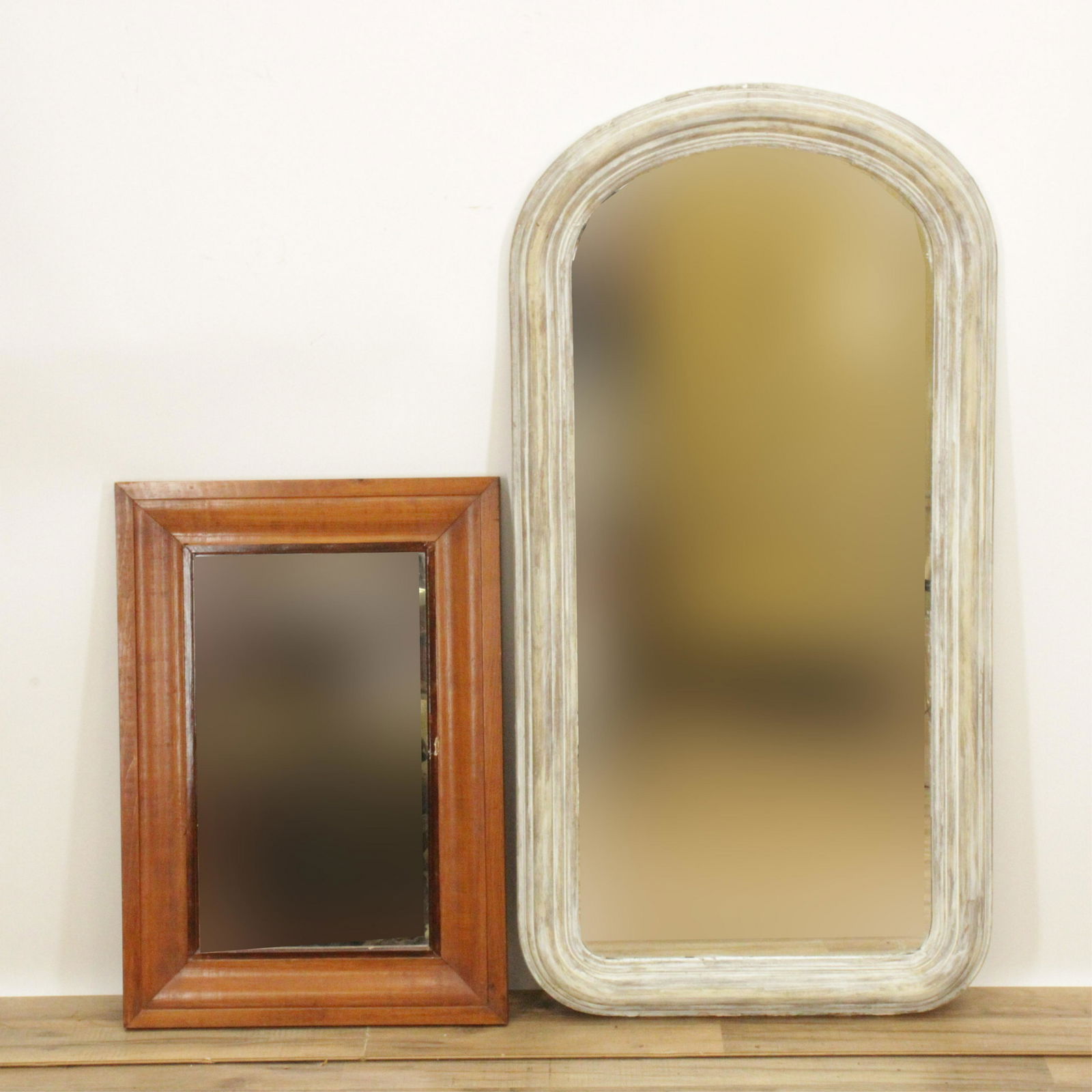 Victorian Mirror, and later pine mirror (1 of 3)