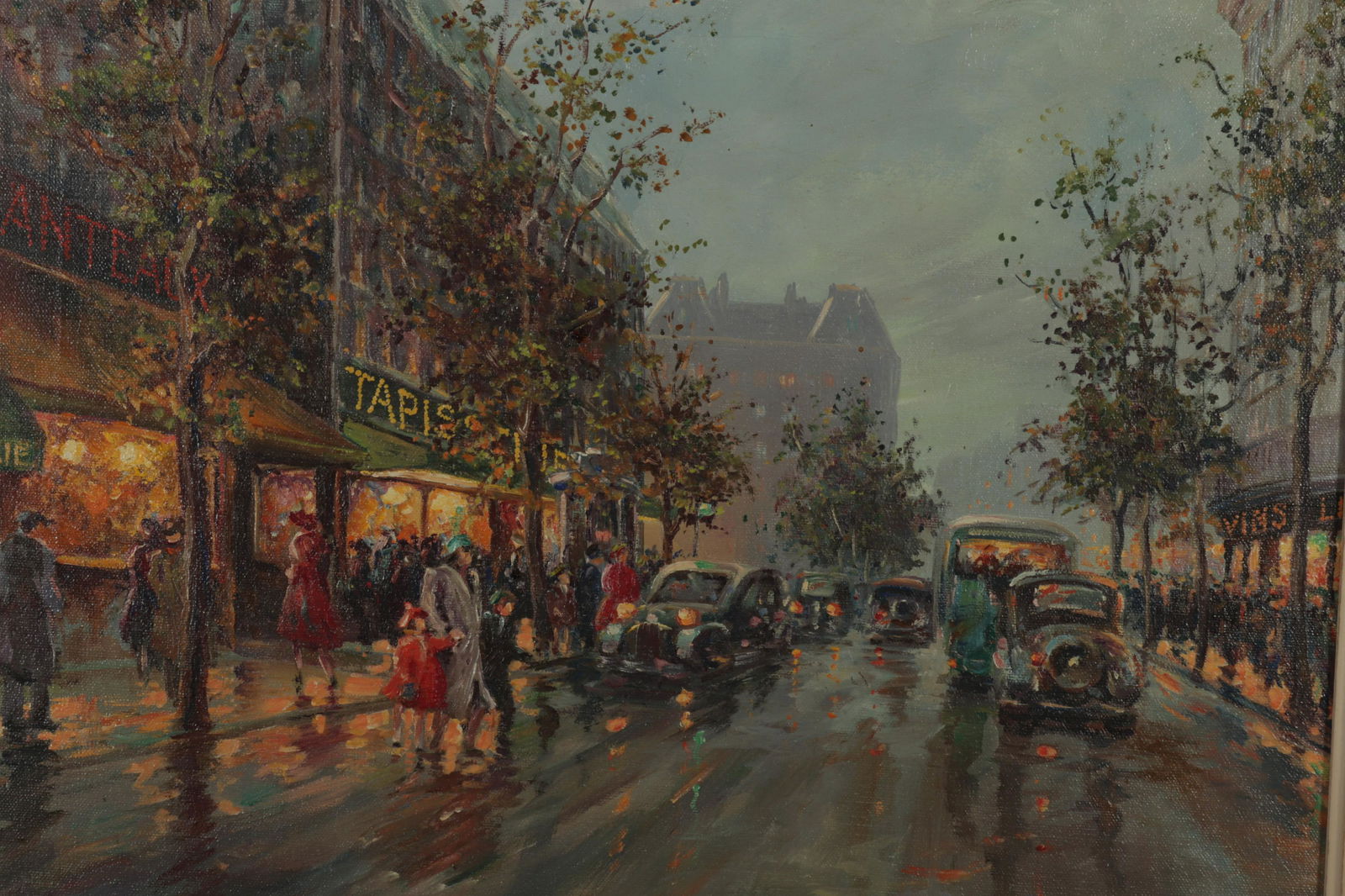 Pierre Deschamps - Parisian Street Scene, O/C (1 of 8)