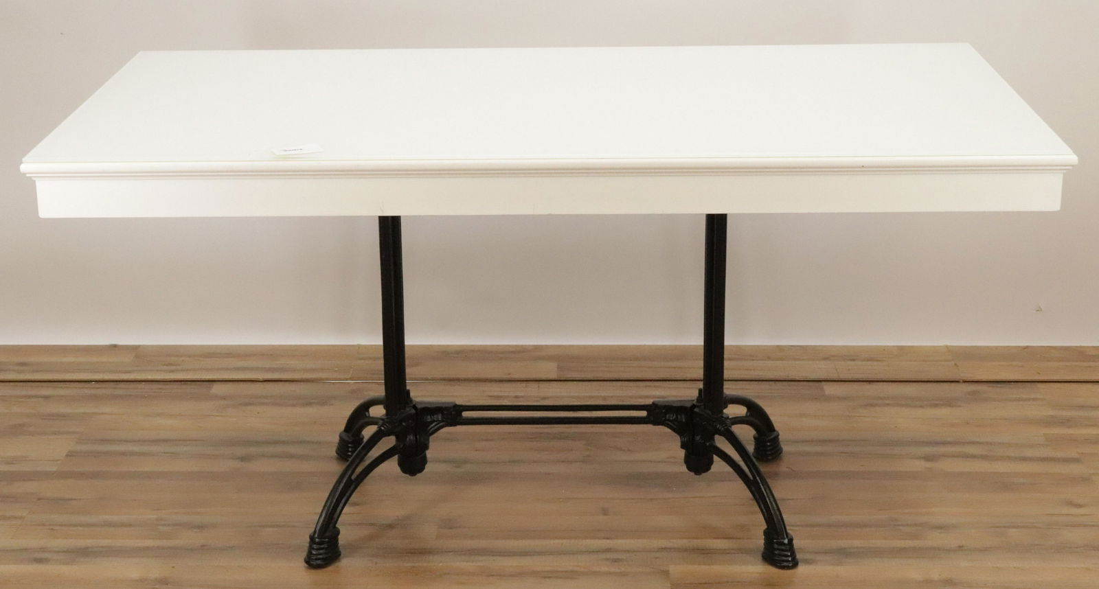 Victorian Style White Painted Cast Iron Table (1 of 4)
