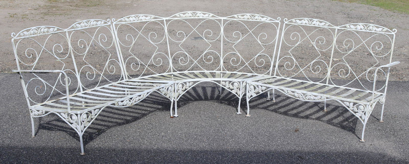 3-Pcs. Salterini Style Sectional Garden Bench (1 of 6)