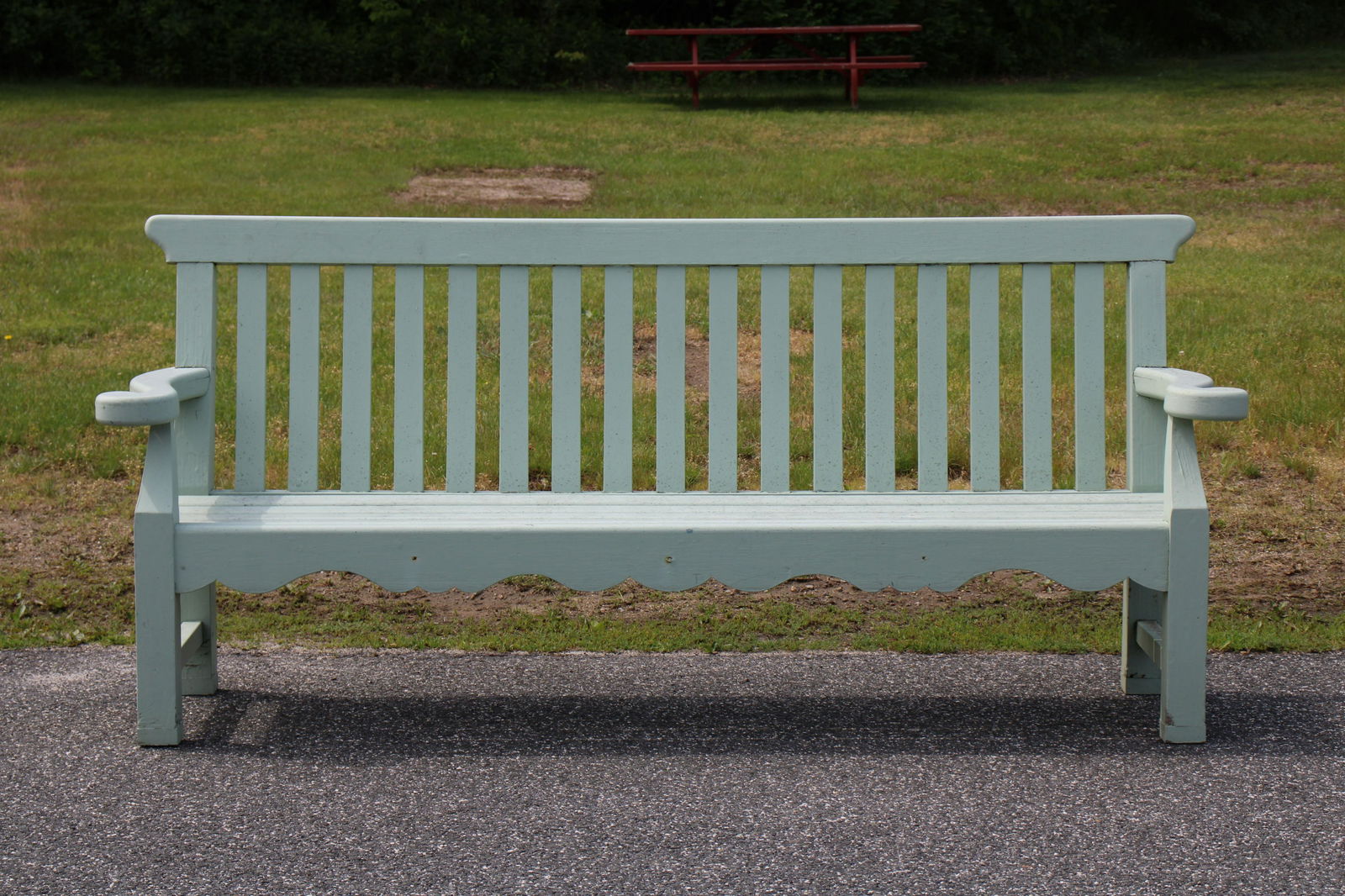 Green Painted Garden Bench (1 of 8)