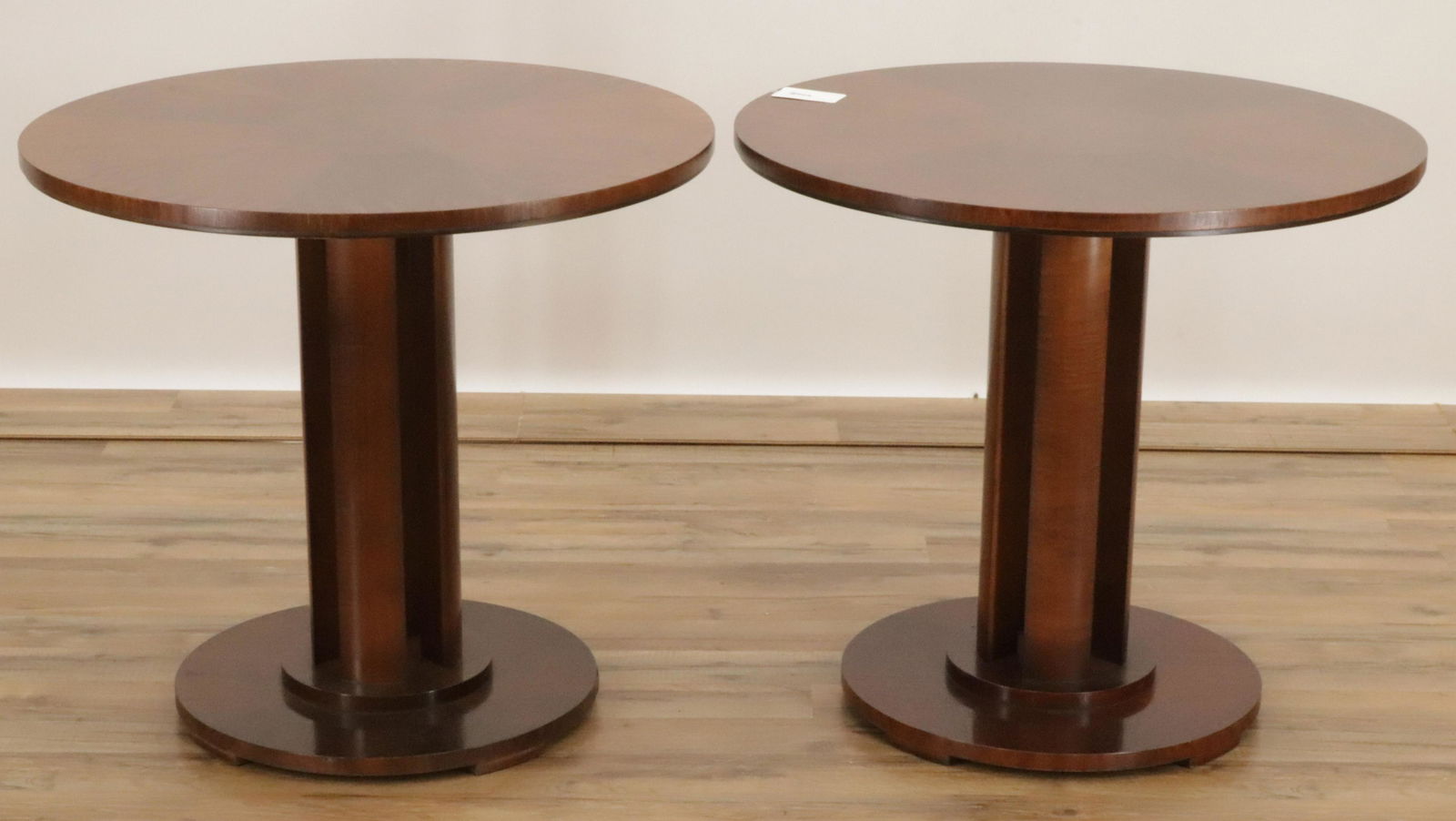 Pair Baker Modern Mahogany Side Tables (1 of 6)