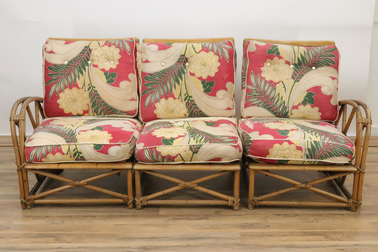 Heywood Wakefield Three Piece Settee (1 of 8)