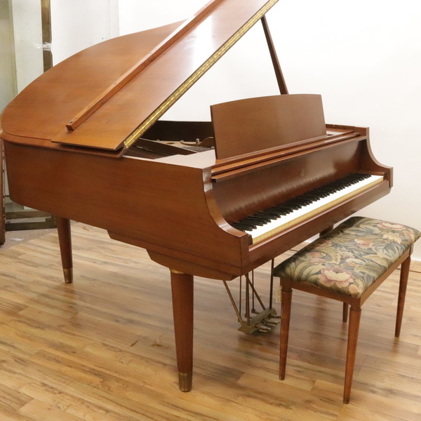 Steinway Walnut Baby Grand Piano, Model M