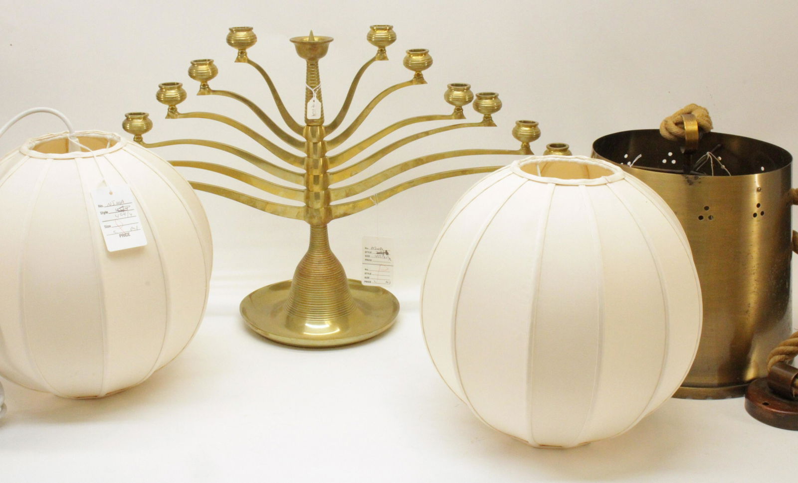 Silk Lanterns, Brass Lantern & Candelabra (1 of 9)