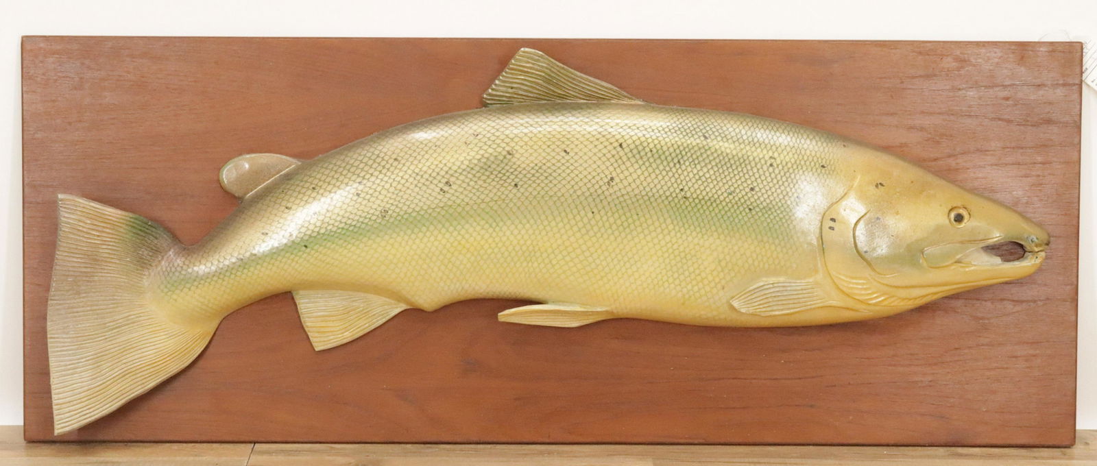 Scandinavian Carved & Paint Relief of a Trout (1 of 7)