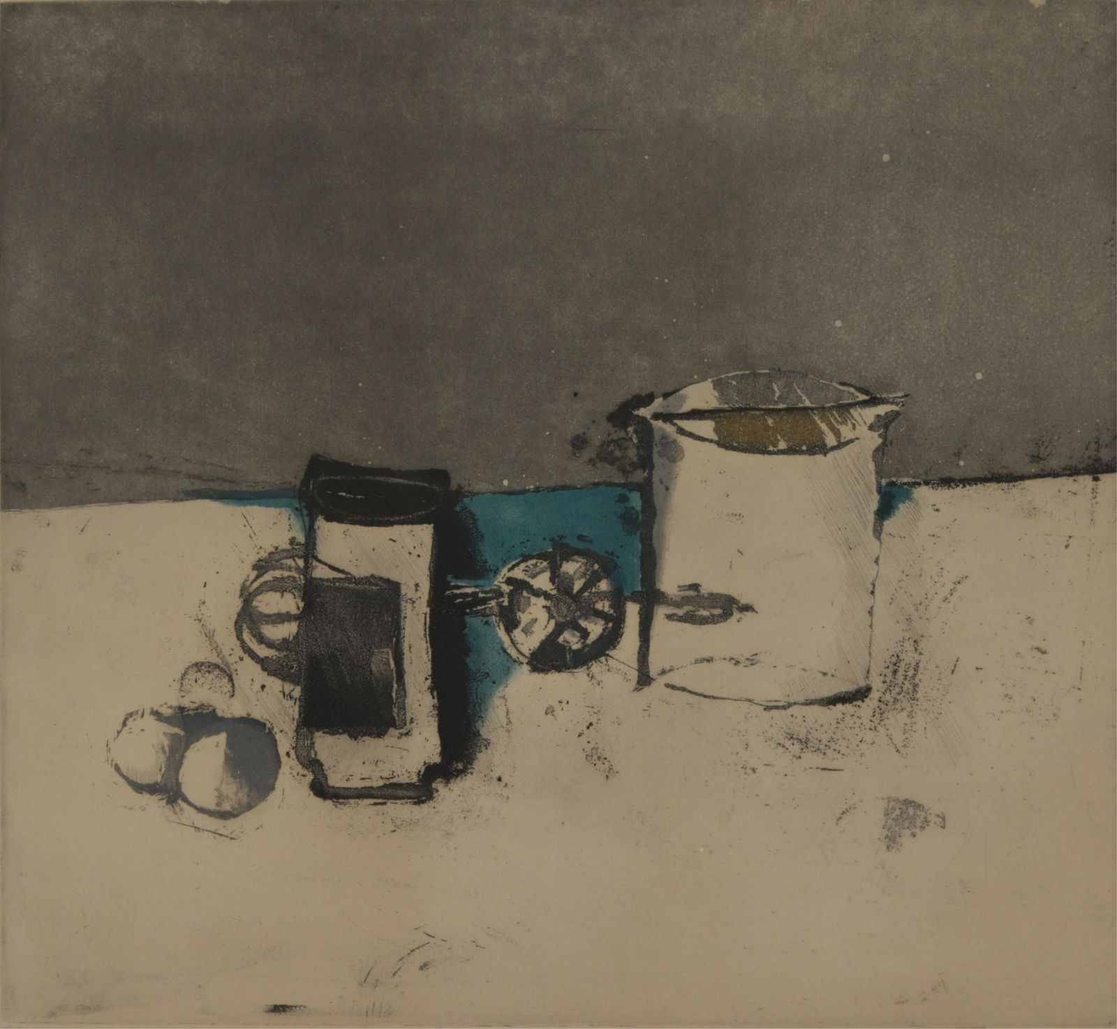 A. Antonini Etching and Aquatint: Signed LR, titled lower center margin, edition numbered (91/120), all in pencil. Dimensions: Sight 14.5" x 16 Framed 22 x 24 (WIFO)(JP)