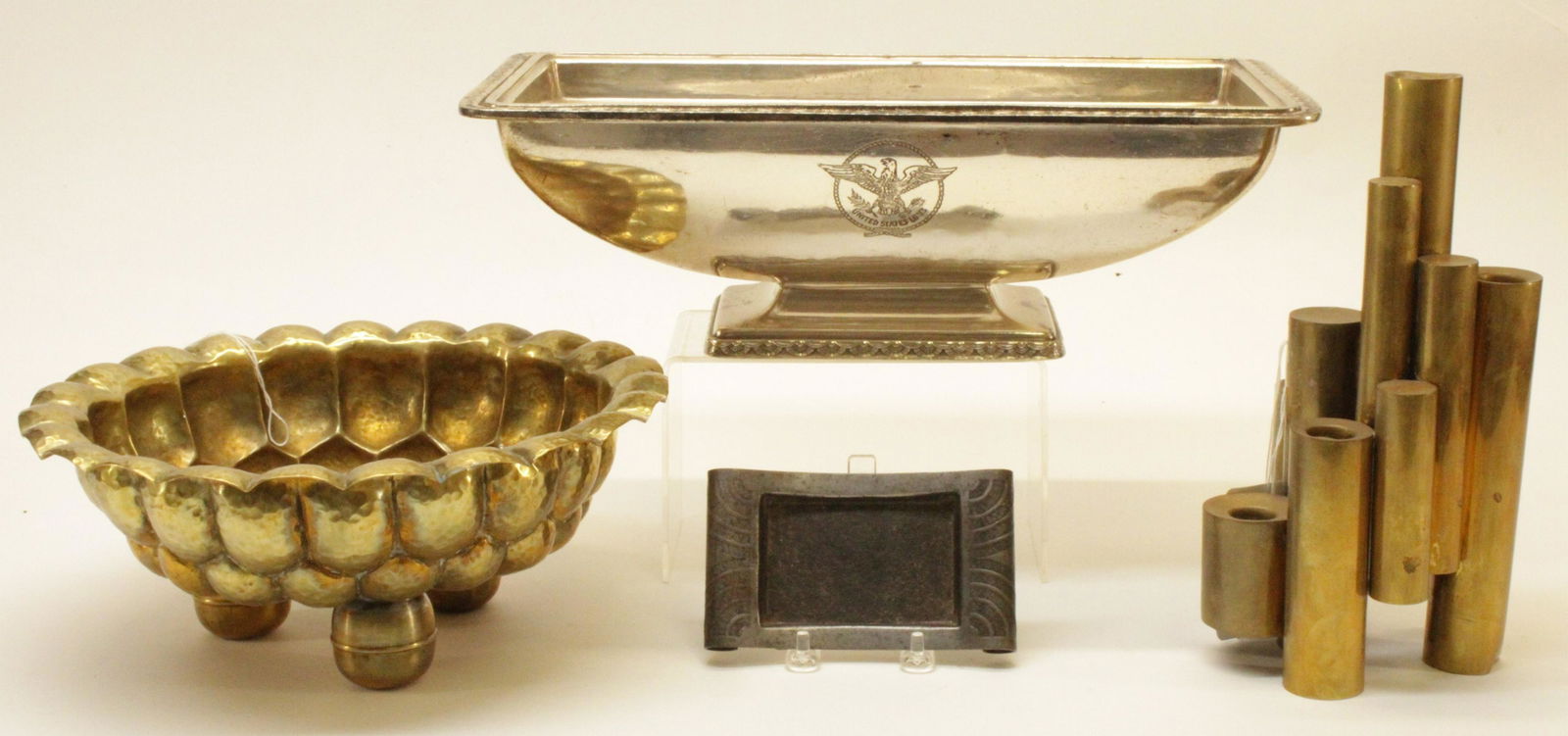 4 German Metal Table Articles; Jugenstihl (1 of 12)