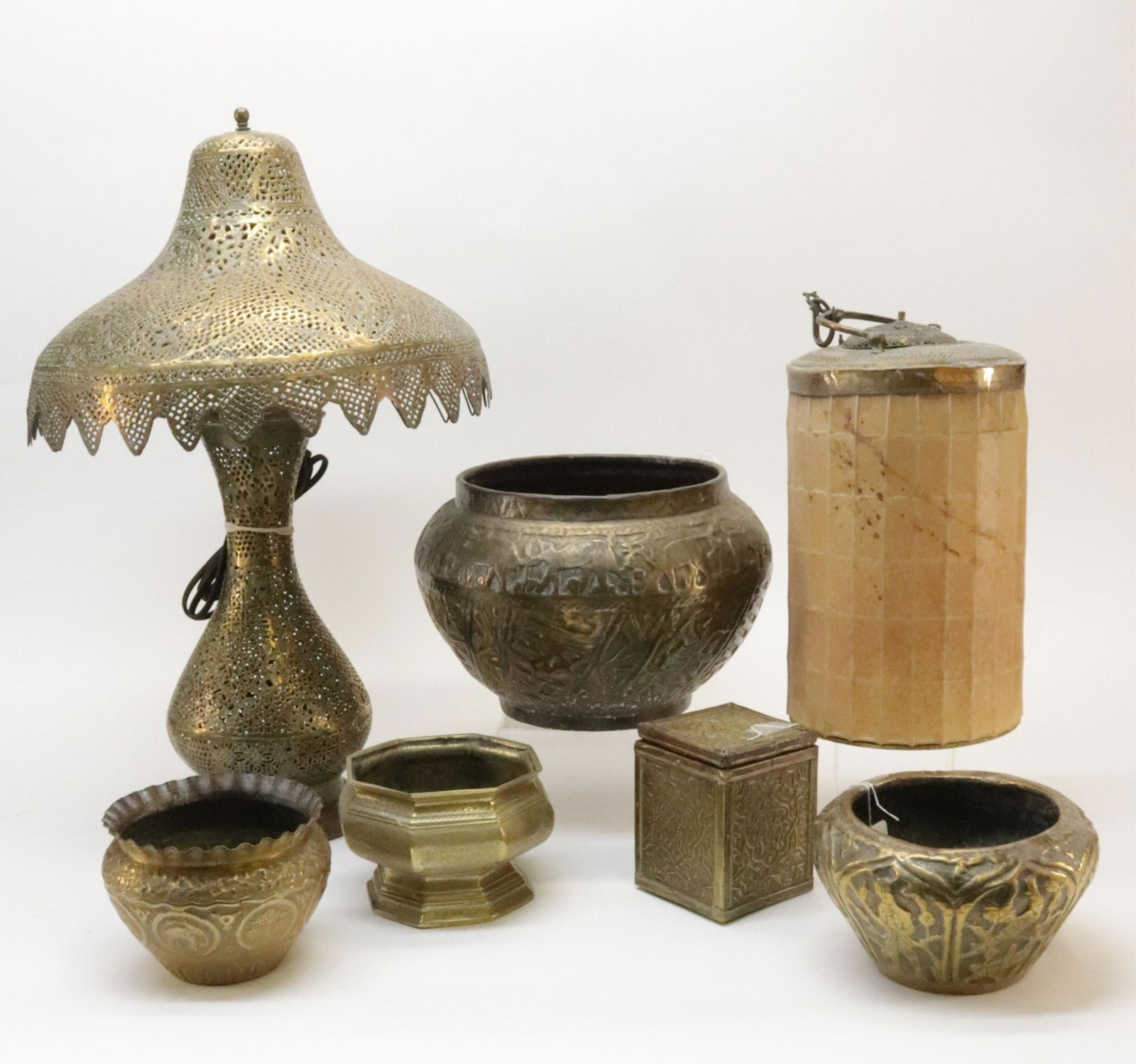 7 Islamic & Indian Brass Items (1 of 12)