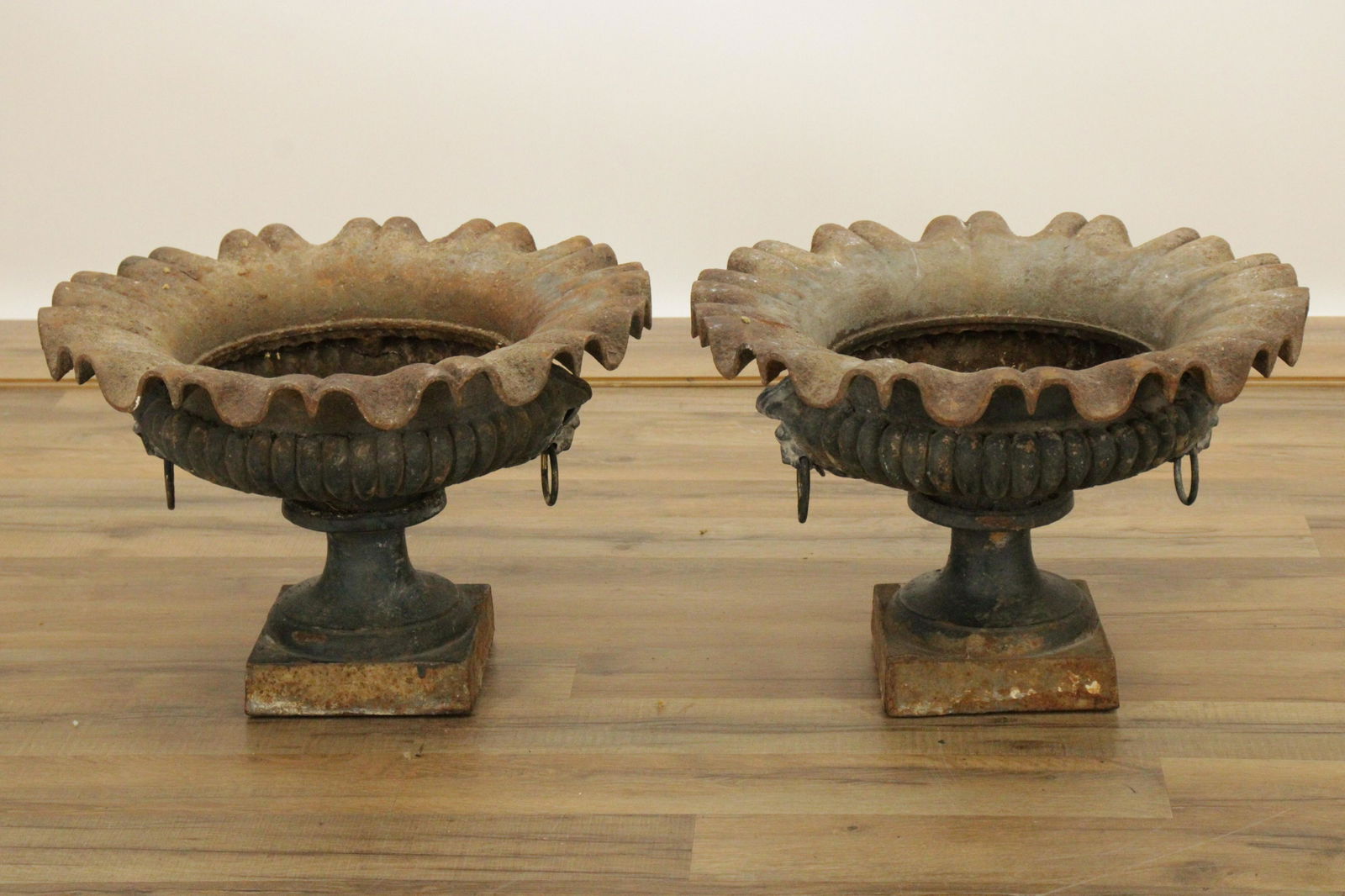Pair of Iron Planters, 19th C. (1 of 9)