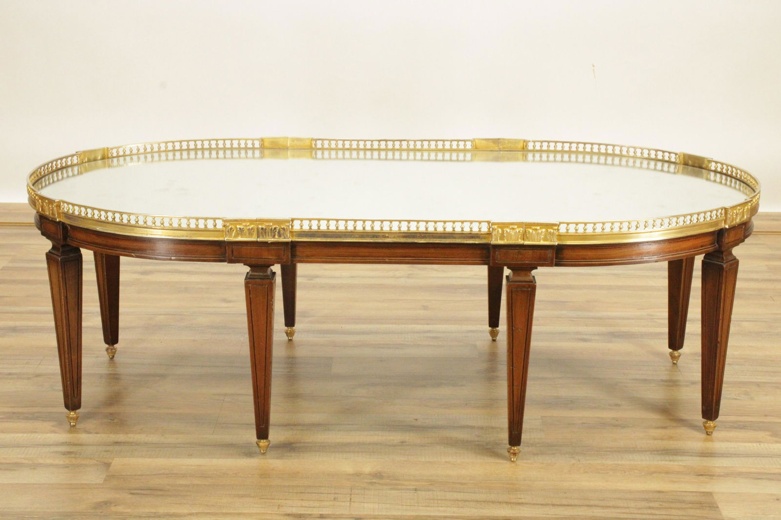 Louis XVI Style Fruitwood & Bronze Doré Table (1 of 4)