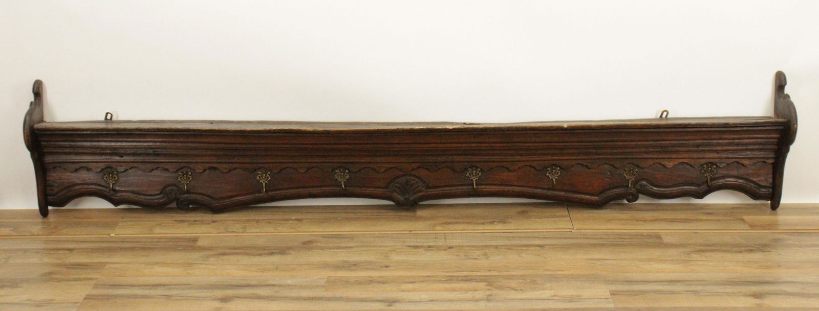 French Provincial Oak Hanging Coat Rack, 19th C. (1 of 6)