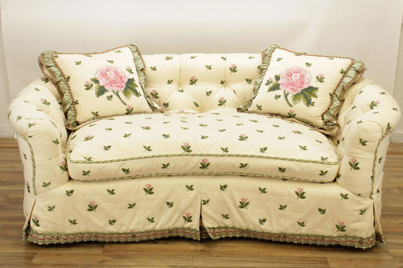 Upholstered Curved End Sofa, Stark (1 of 7)