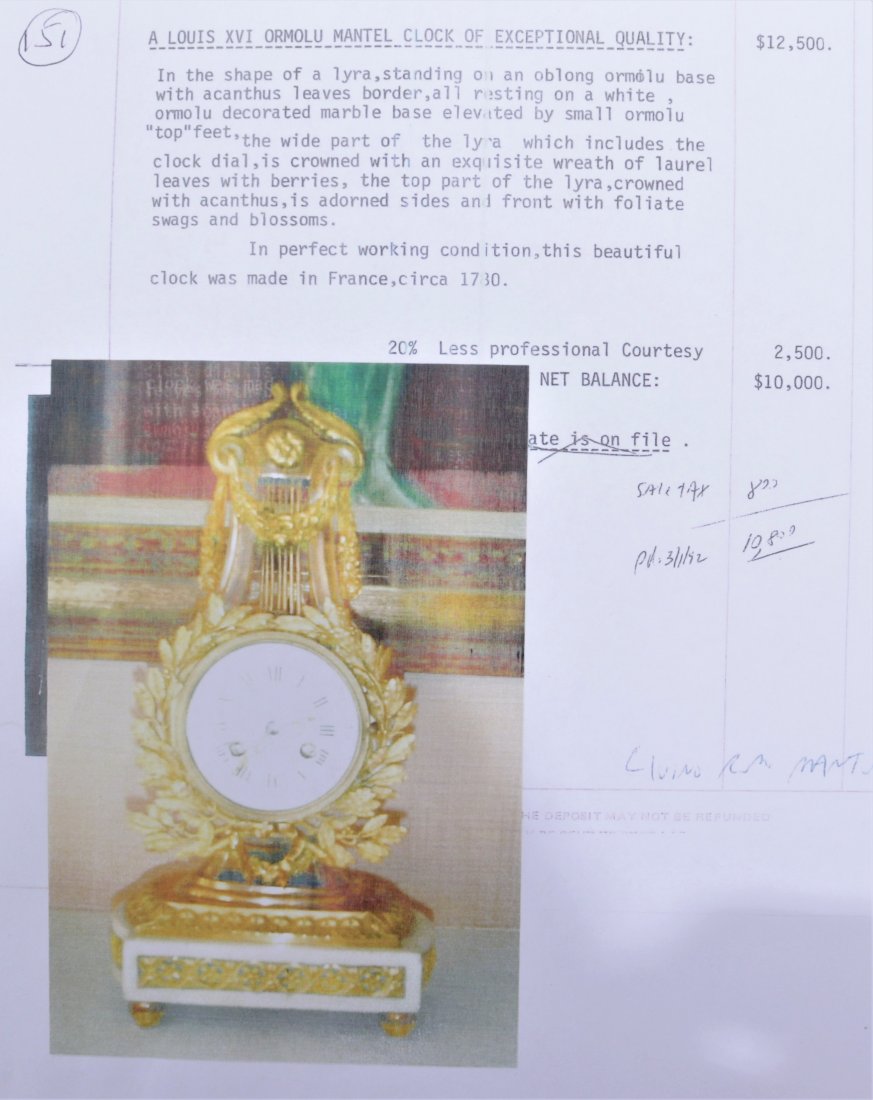 Louis XVI Joseph-Leonard Roque Clock, 18th C. (1 of 6)