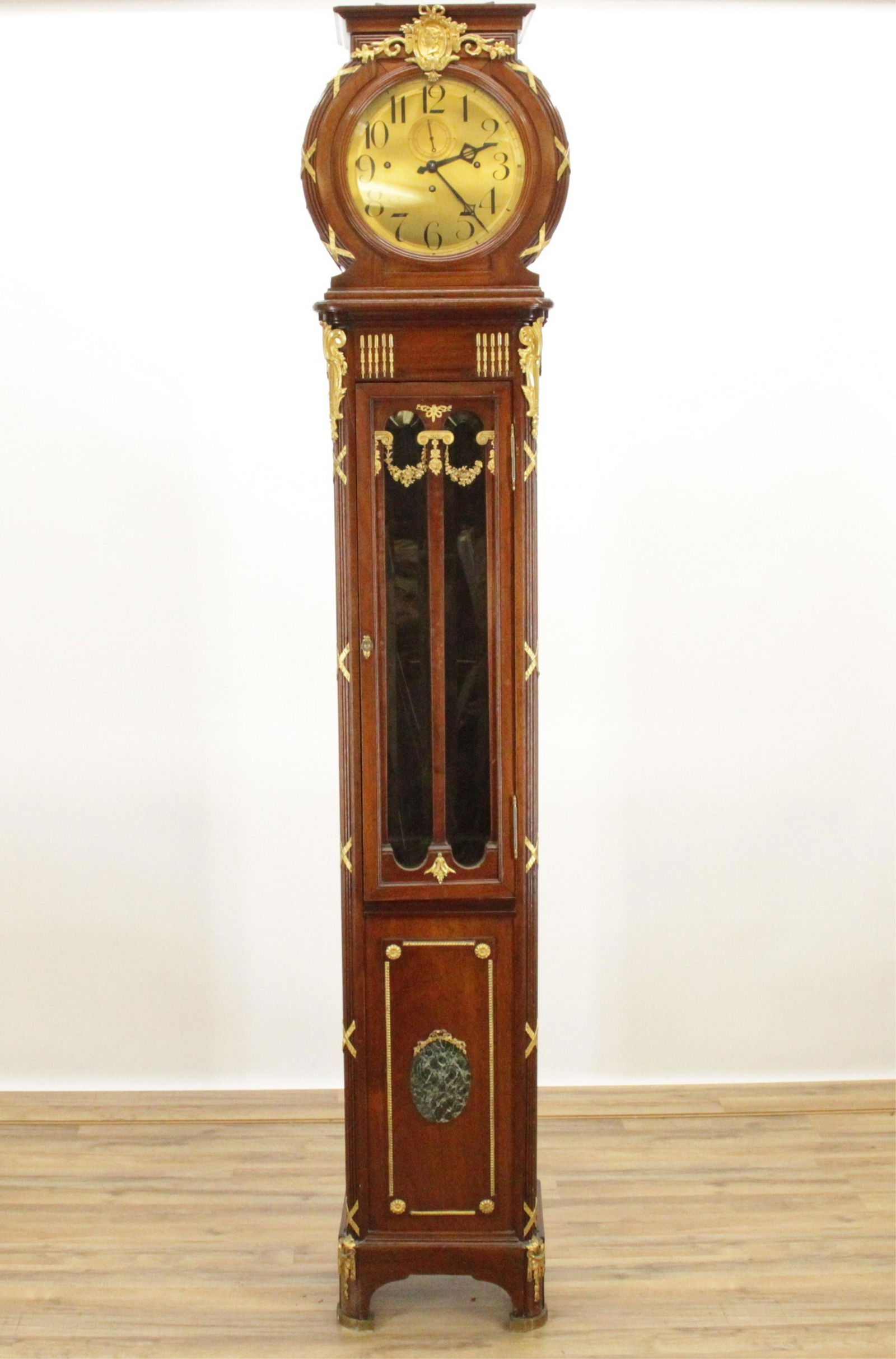Louis XVI Style Bronze Doré Tall Case Clock, 19 C. (1 of 14)