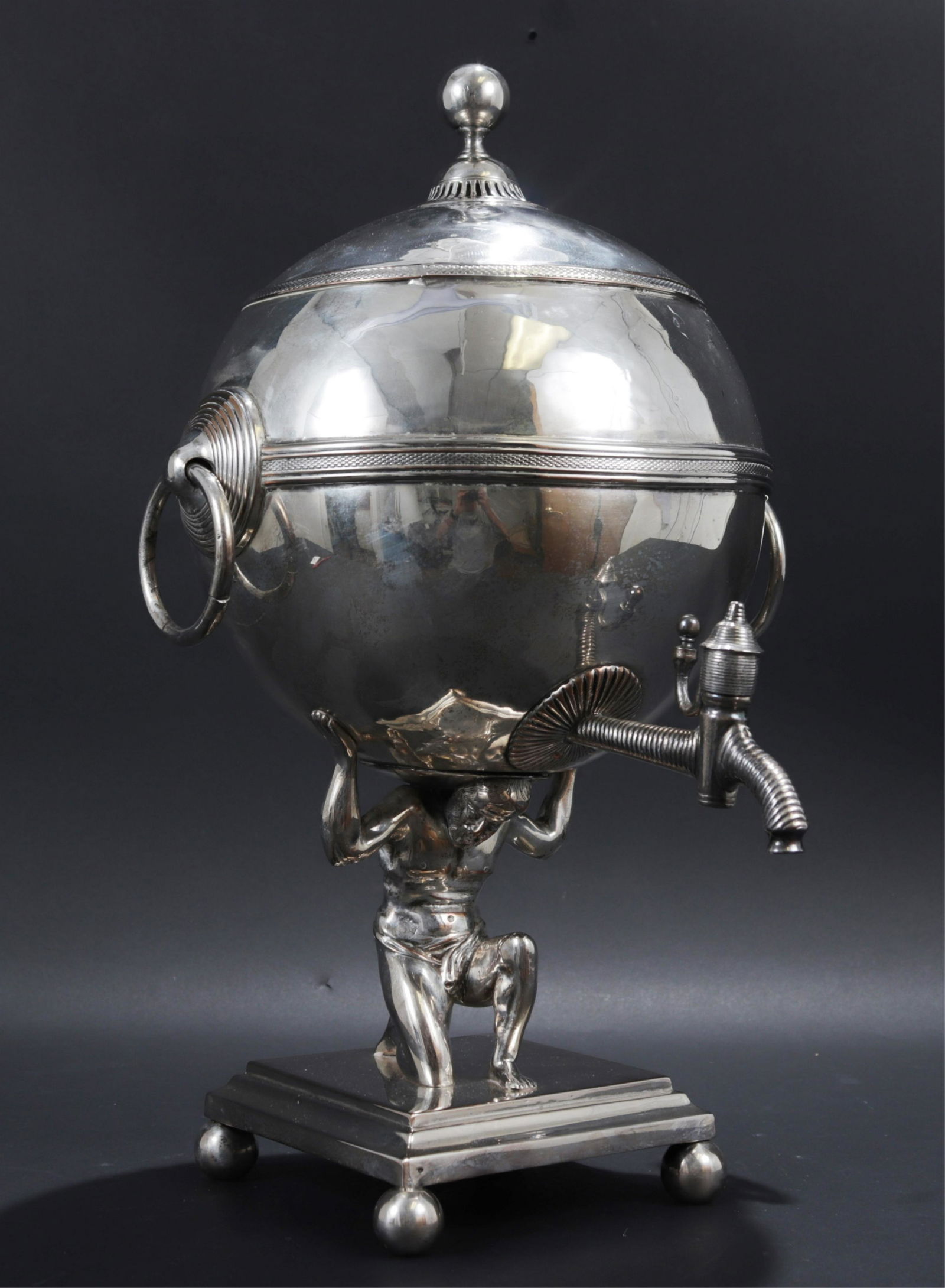 Victorian Silverplate Hot Water Urn, 19th C (1 of 4)