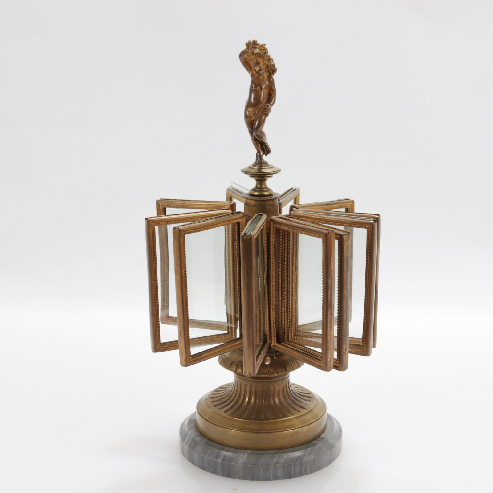 Victorian Brass & Marble Photo Carousel, 19/20 C. (1 of 7)