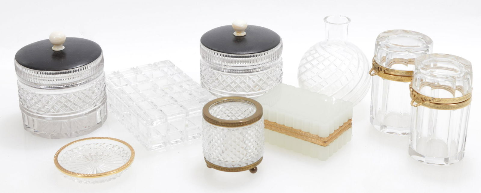 9 Cut Glass Vessels; Contemporary & Antique (1 of 10)