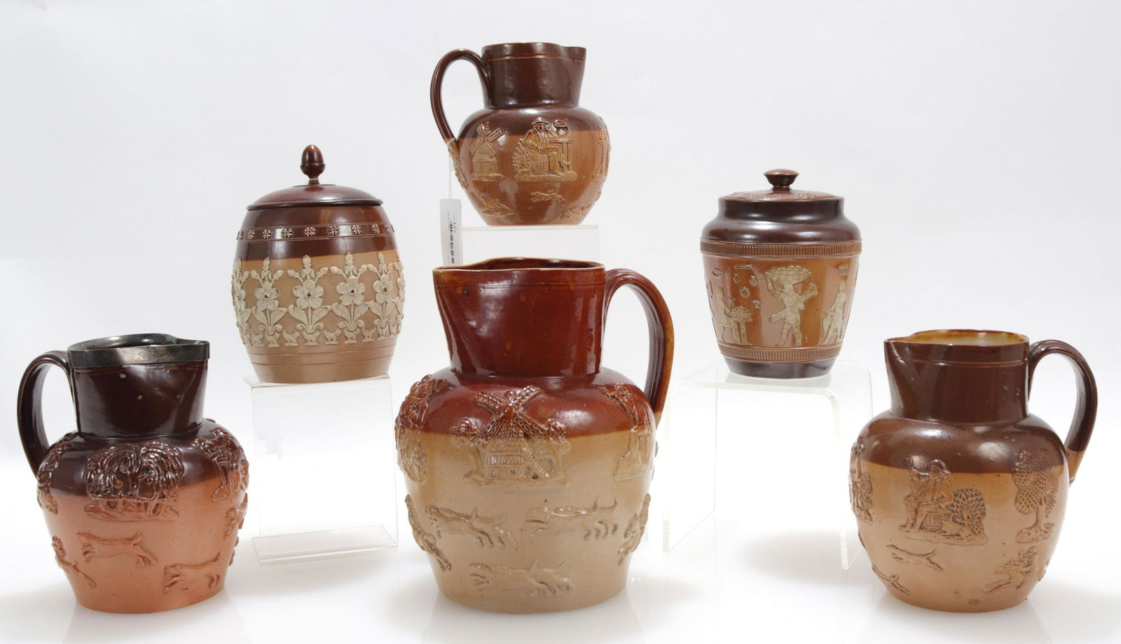 6 English Ceramic Jars & Pitchers, 19th/20th C. (1 of 5)