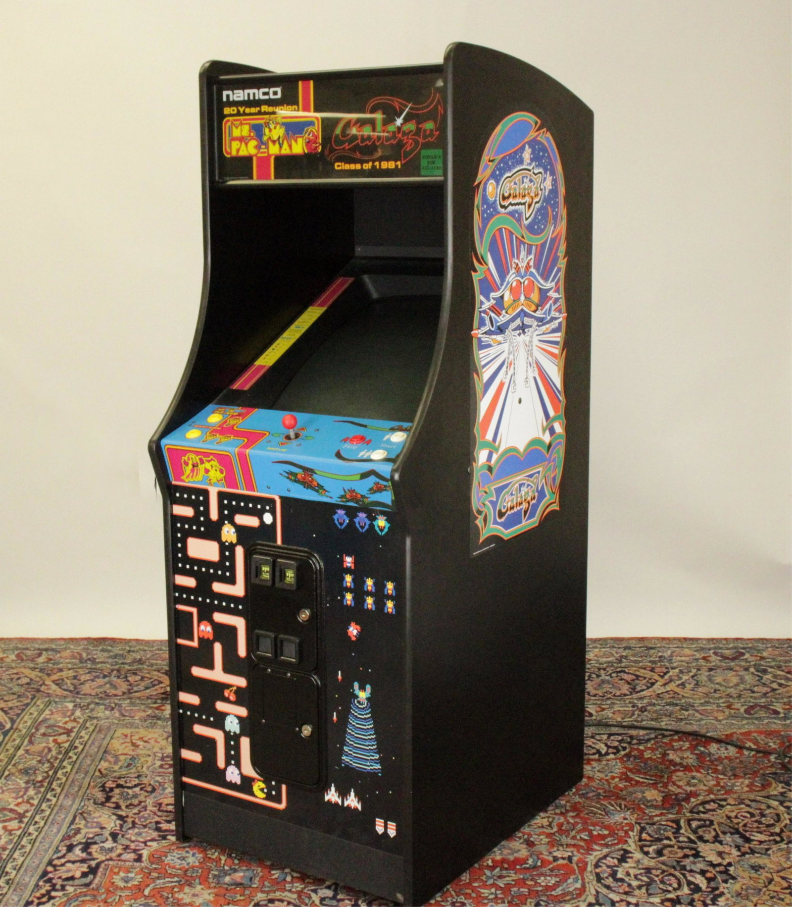 Ms. Pac-Man by Namo: Ms. Pac-Man by Namo Dimensions: 68" H x 25" W x 33" D Property from the Private Collection of Steven Stark (ALPI032)(WT)