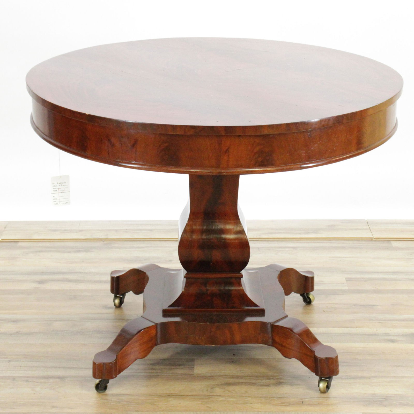 American Classical Mahogany Center Table, c.1835 (1 of 6)