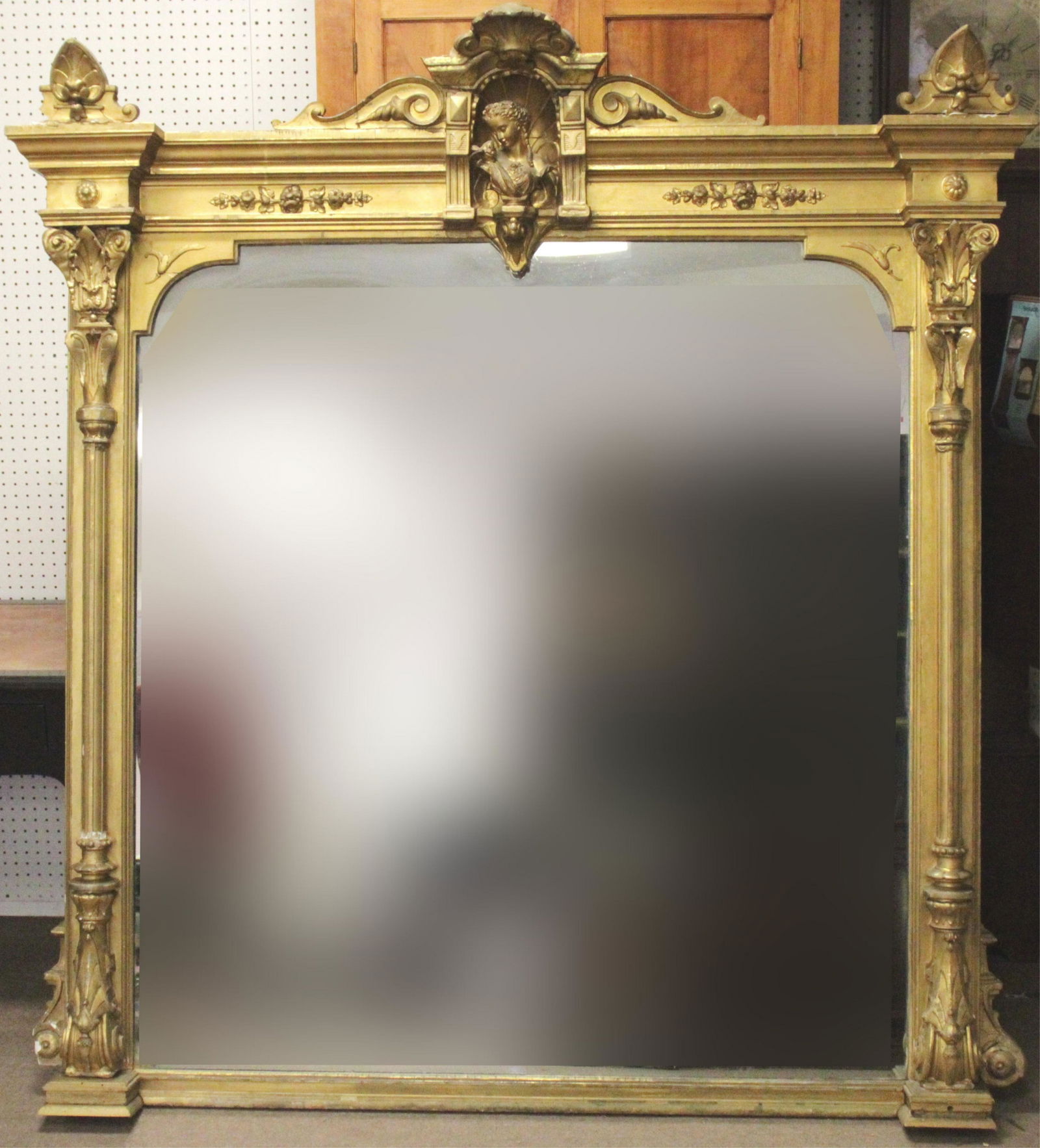 Aesthetic Movement Overmantel Mirror, c.1865 (1 of 7)