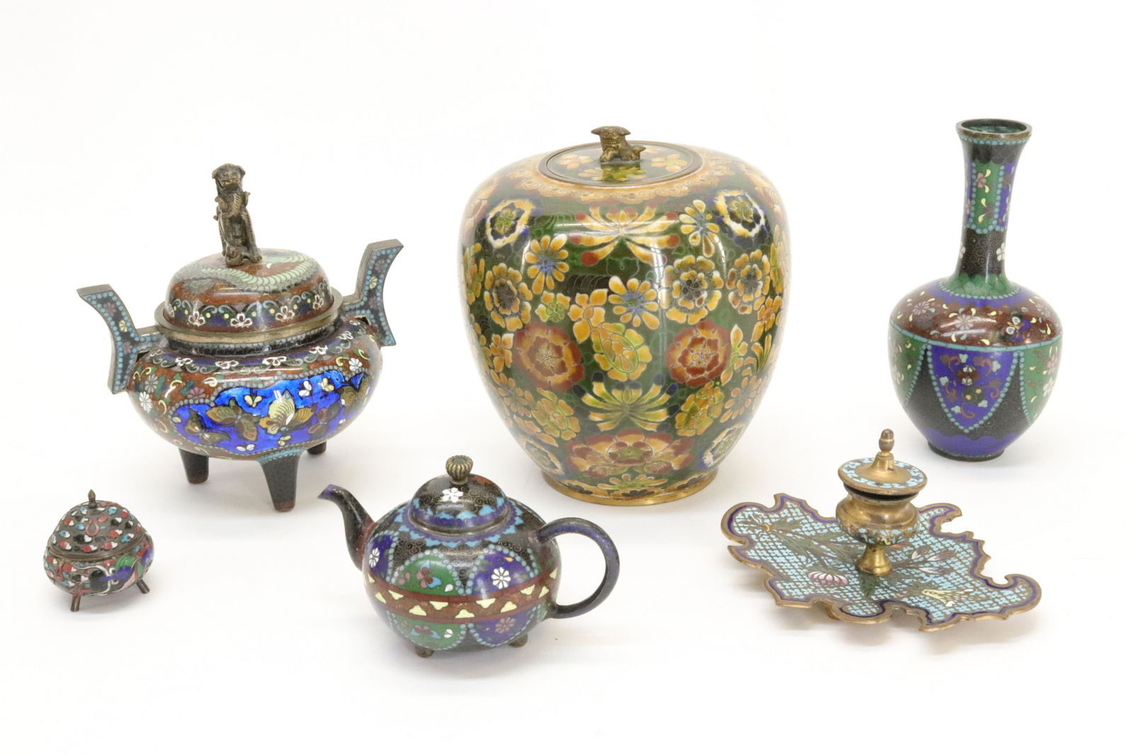 Collection of Japanese Cloisonne, 19th C (1 of 8)
