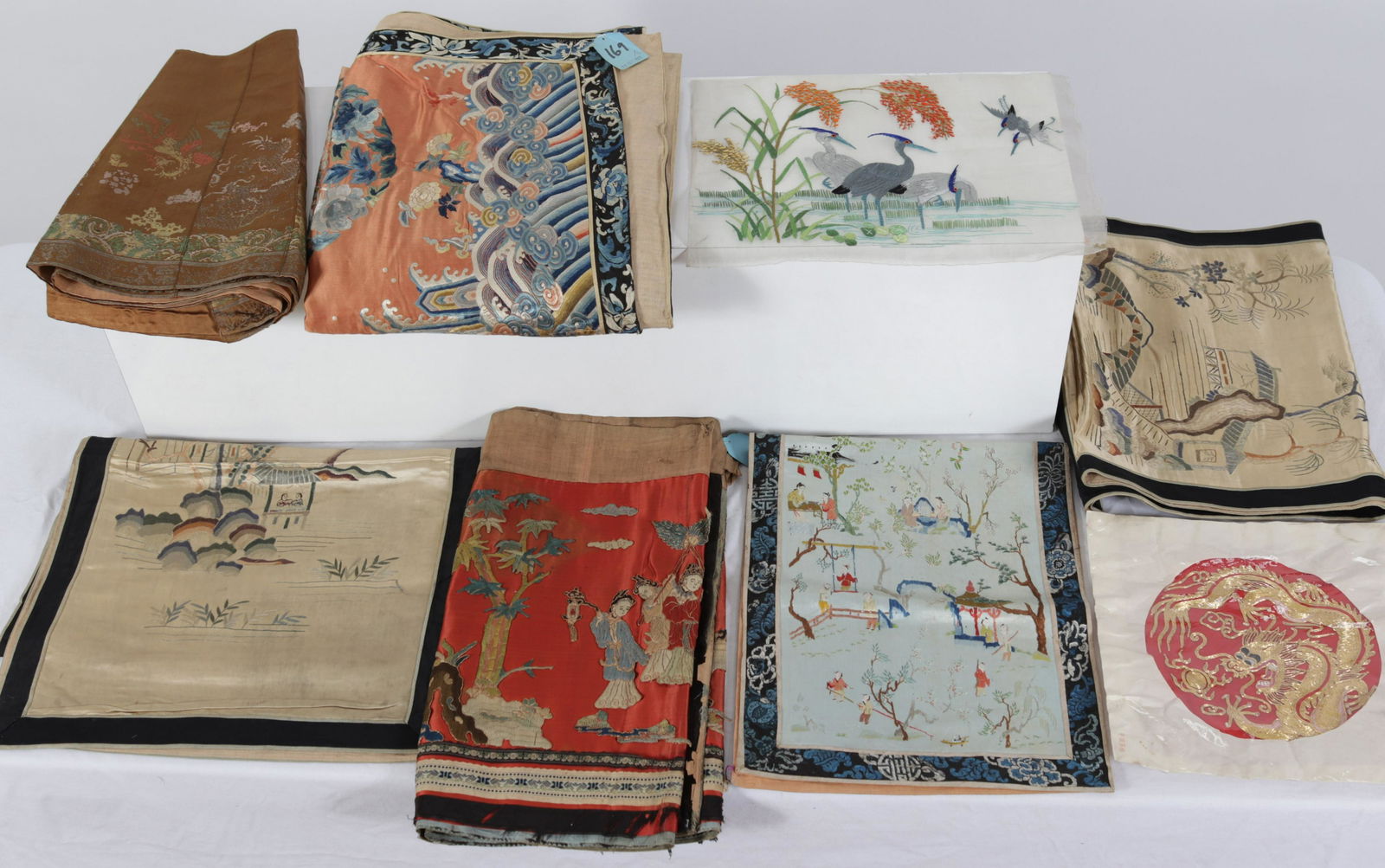 Antique, Vintage  Asian Embroidered Silk Textiles (1 of 13)