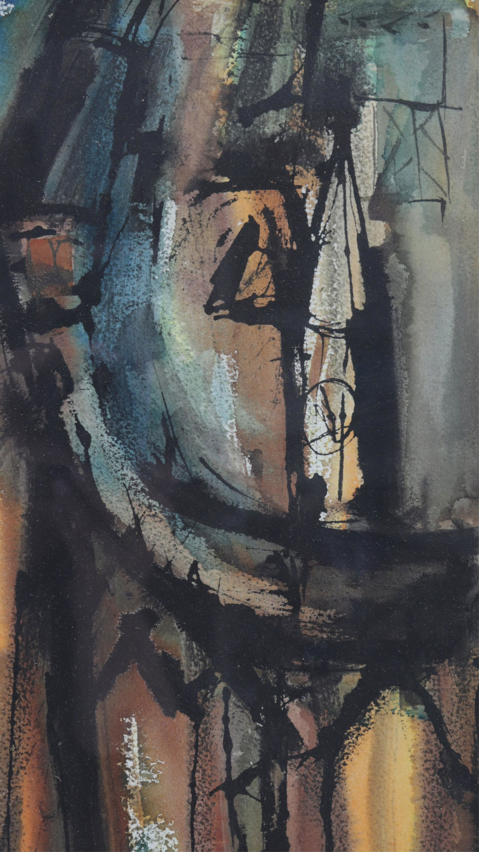 Gene Hutner - Contemporary Abstract, watercolor (1 of 7)