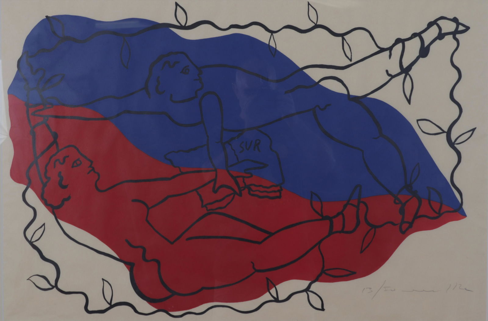 Marco DEL RE, SUR, lithograph (1 of 4)