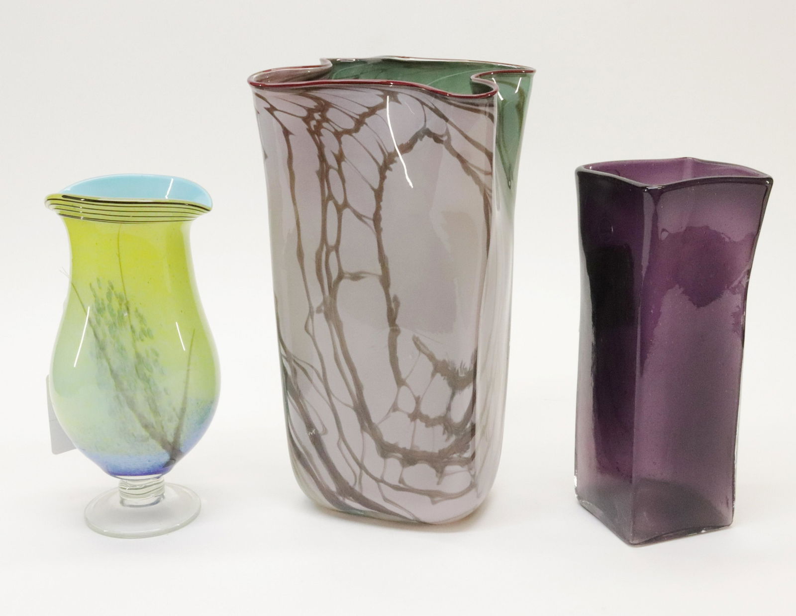 3 Art Glass Vases (1 of 9)