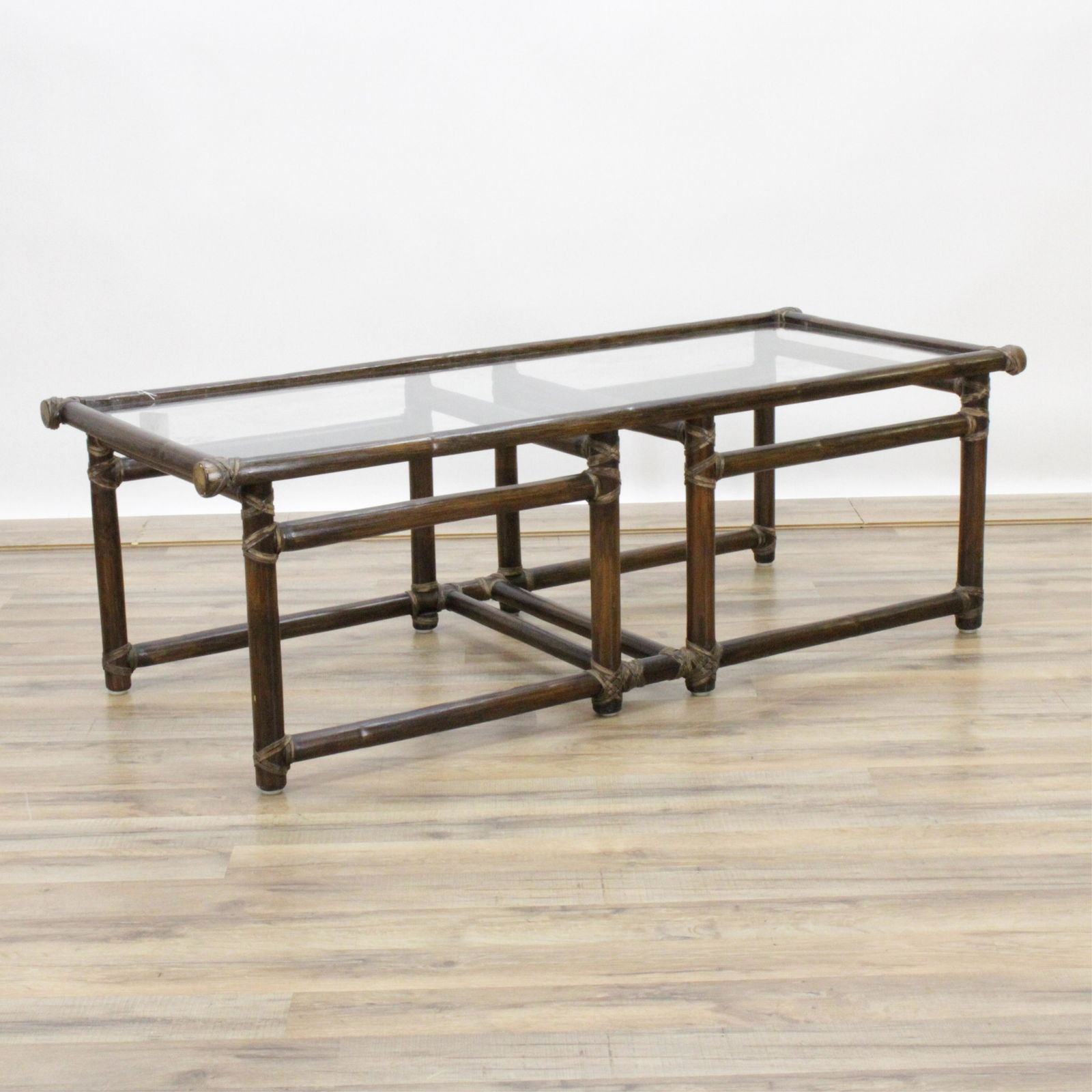 McGuire Rattan Coffee Table (1 of 3)