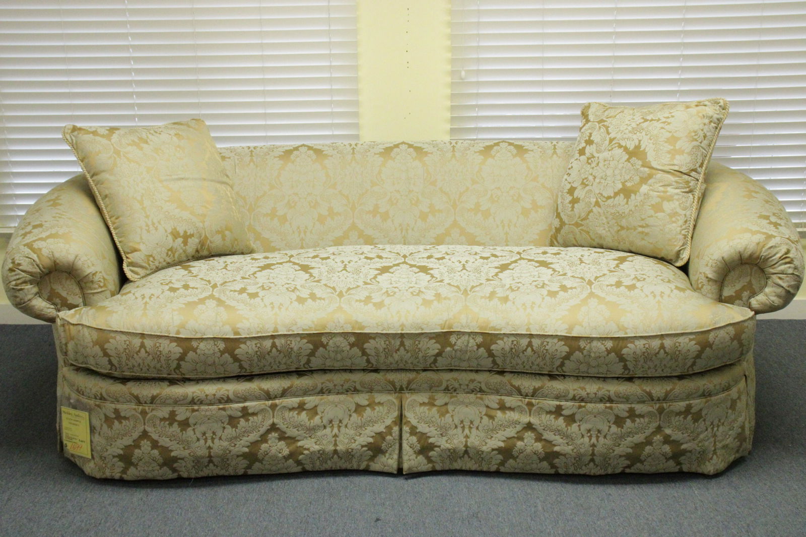 Contemporary Upholstered Crescent Sofa (1 of 7)