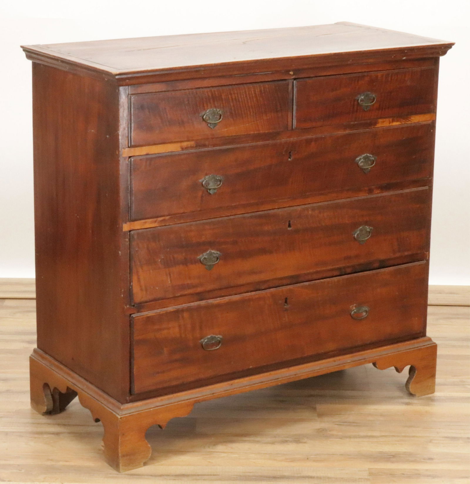 Chippendale Maple Chest of Drawers (1 of 7)