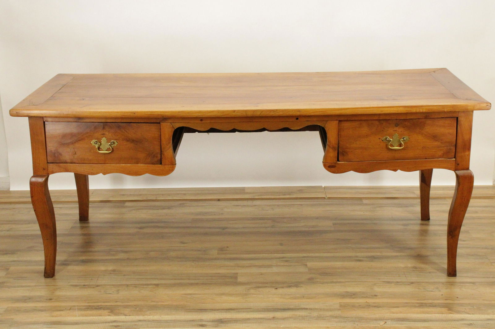 French Provincial Cherry Bureau Plat, poss 19th C. (1 of 12)