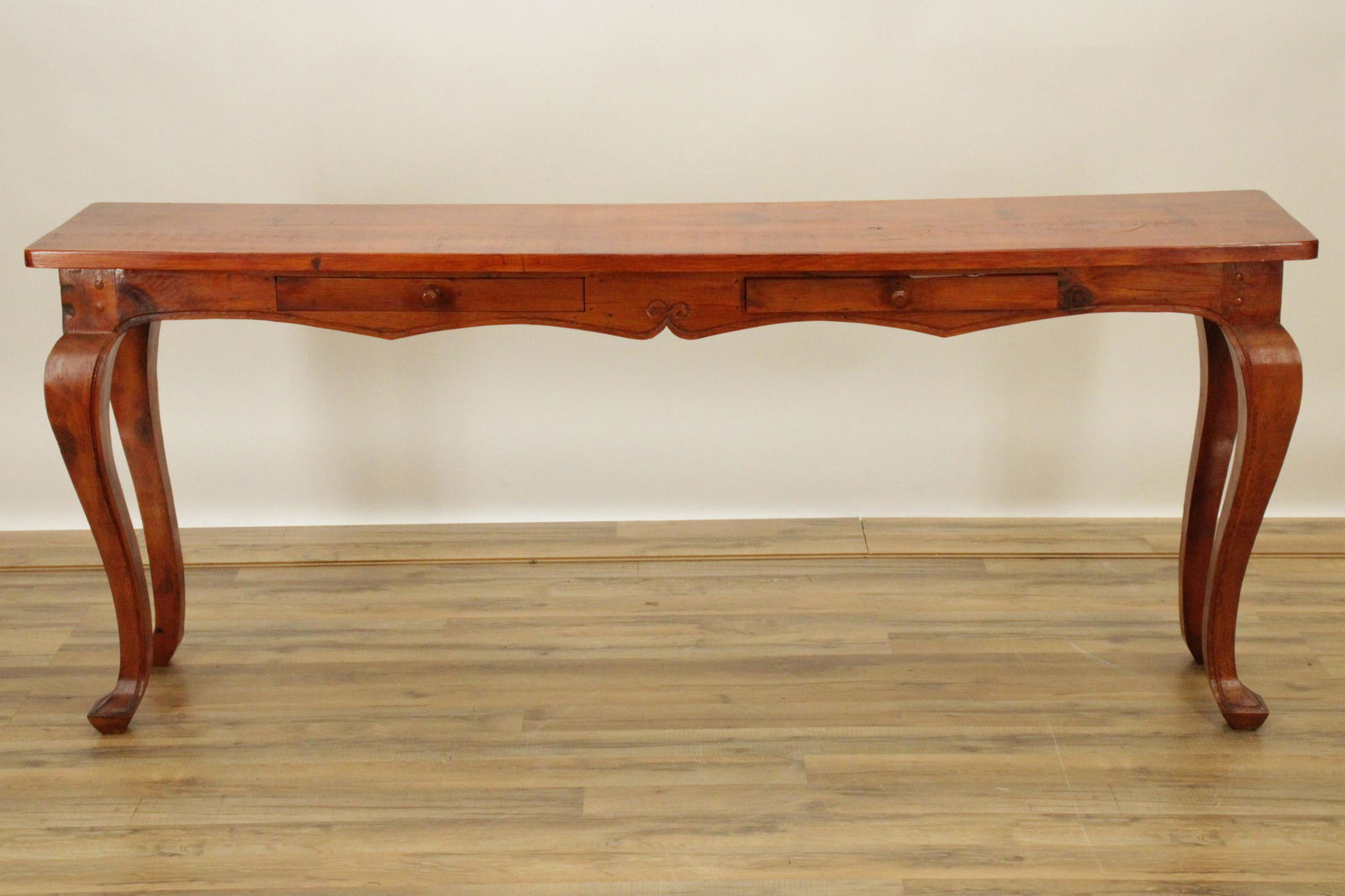 French Provincial Style Pine Console (1 of 7)