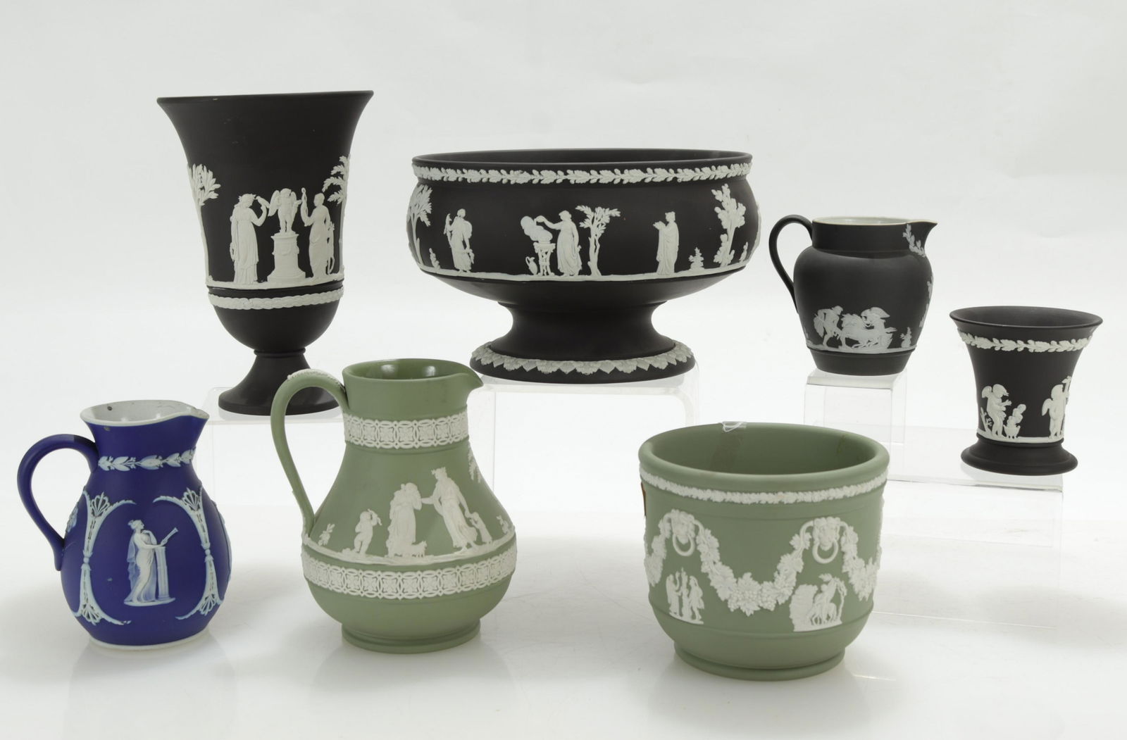 6 Pcs. Wedgewood & Jasperware Pitcher (1 of 8)