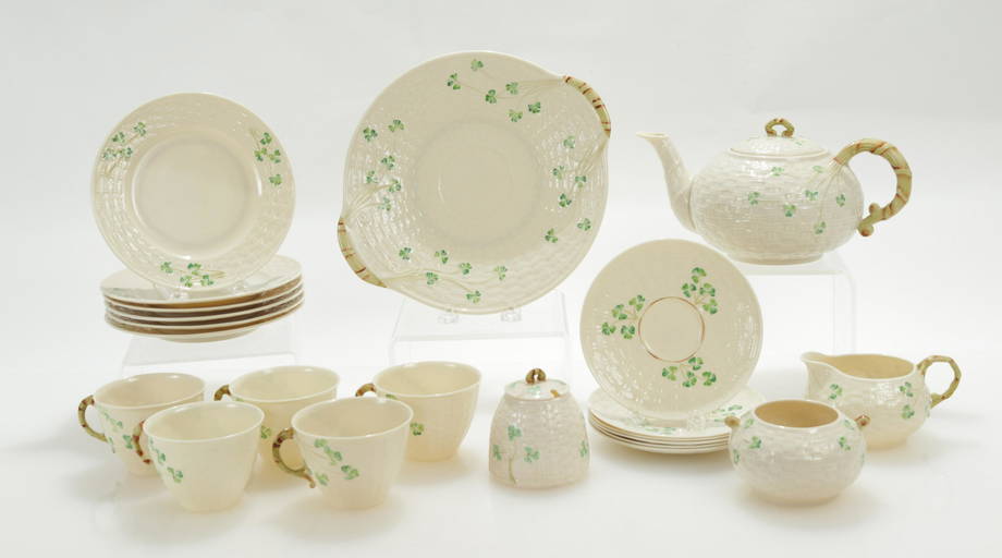 Belleek Tea Service for 6 Sep 28, 2021 Litchfield Auctions in CT