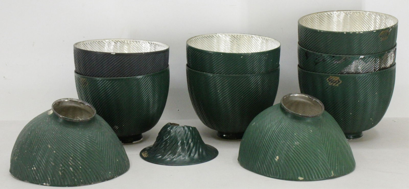 11 X-Ray & Eye Comfort Green Painted Glass Shades (1 of 7)