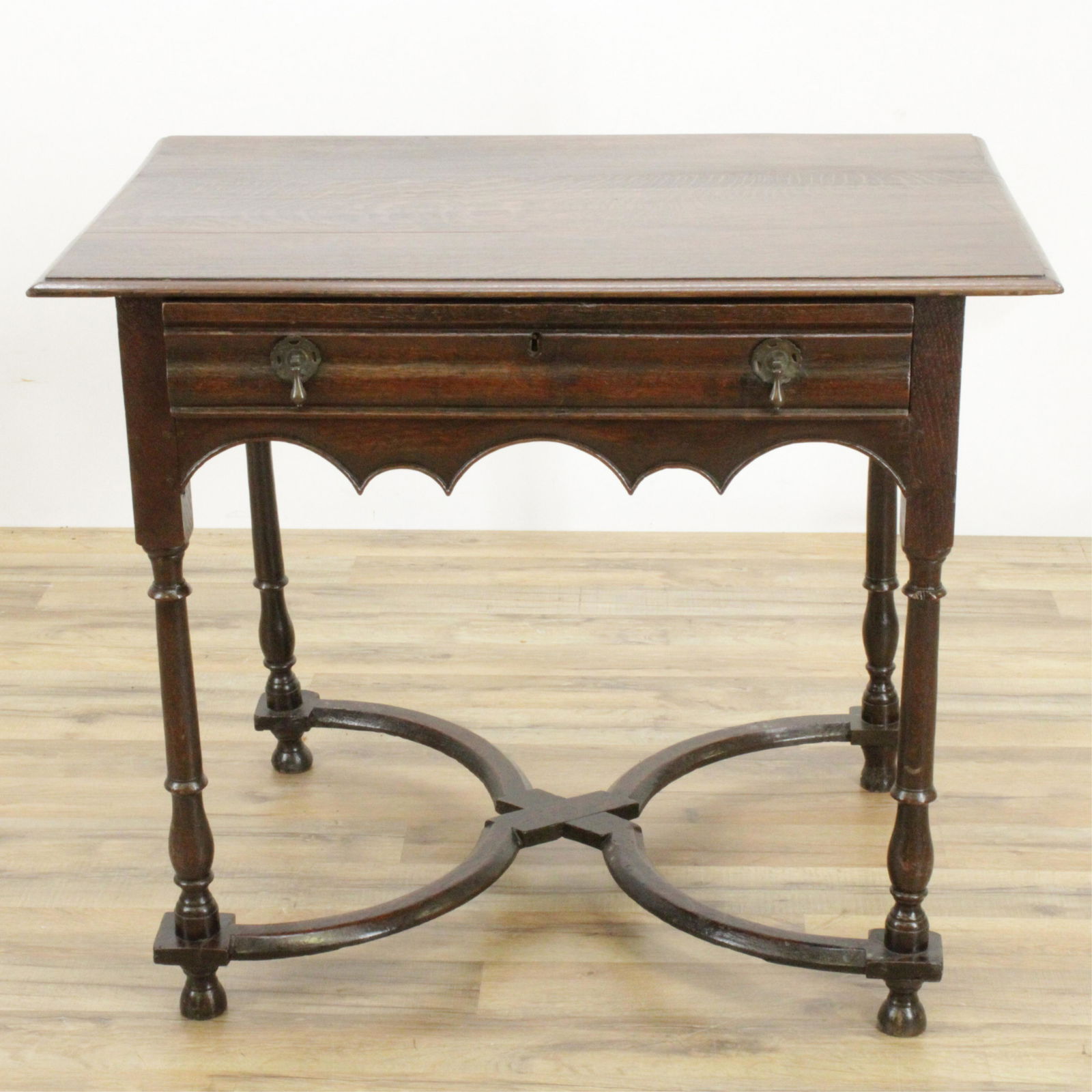 Dutch Baroque Oak Side Table, Late 17th C. (1 of 5)