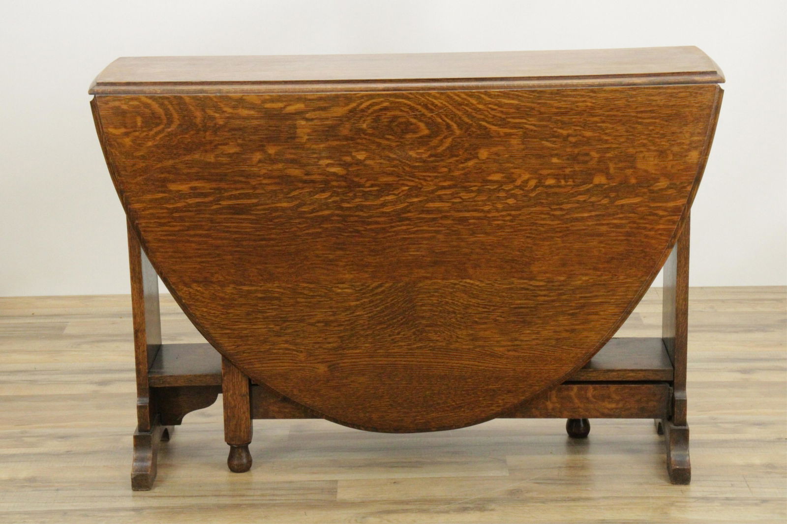 19C English Oak Barley Twist Leg Gateleg Table (1 of 5)